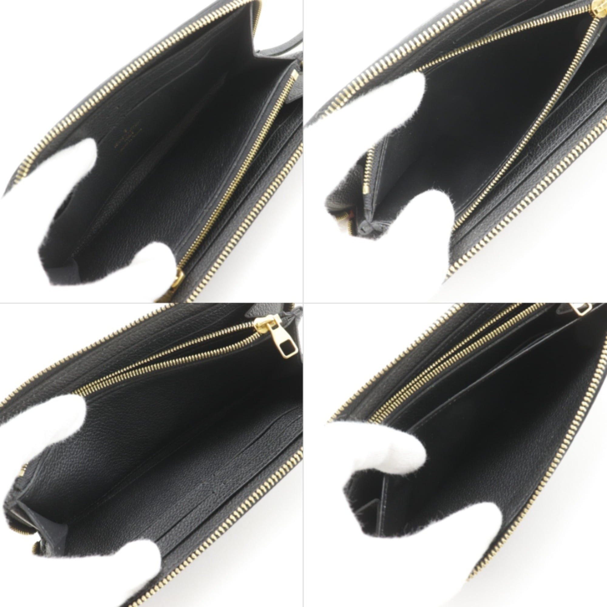 Louis Vuitton Monogram Empreinte Black Noir Monogram Empreinte Long Wallet (Bi-Fold) (Pre-Owned)