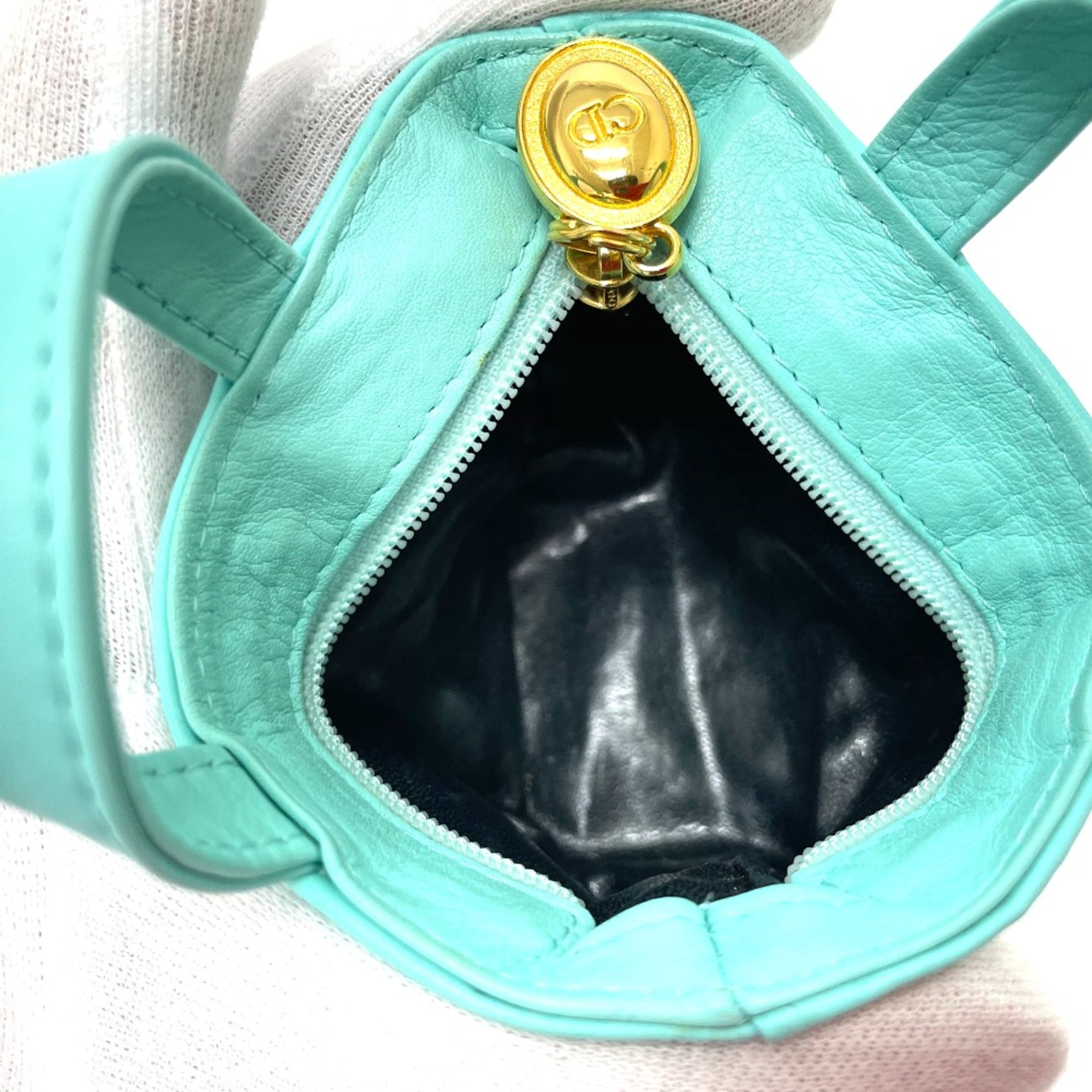 Christian Dior Blue Leather Handbag (Pre-Owned)