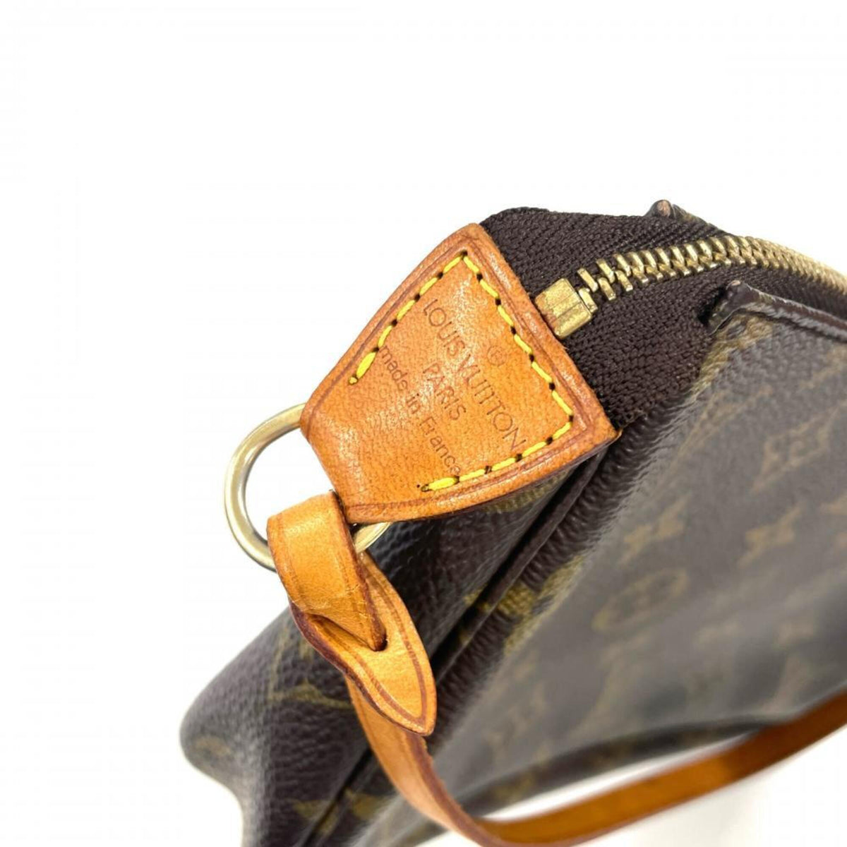 Louis Vuitton Brown Monogram Canvas Handbag Pouch (Pre-Owned)