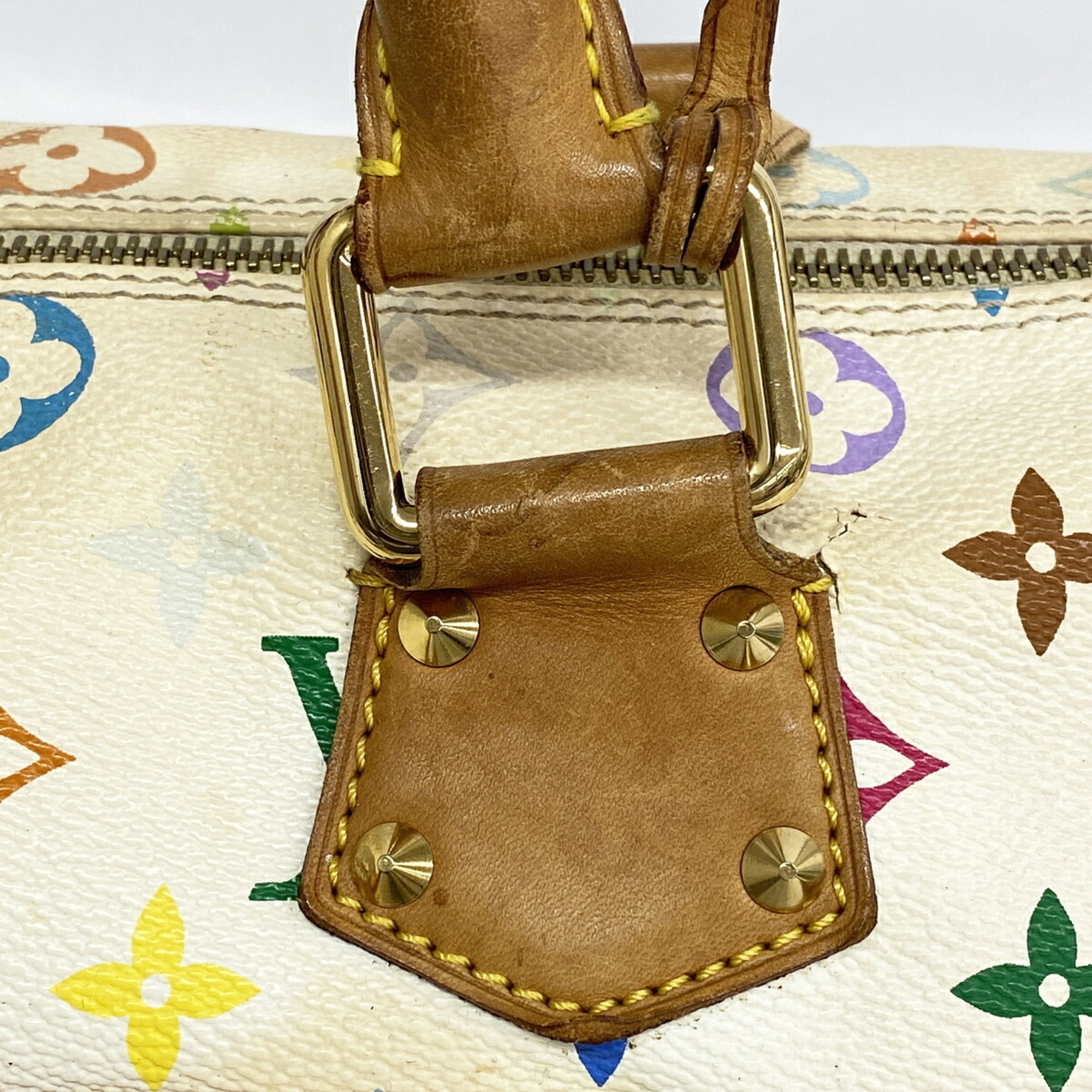 Louis Vuitton Blanc Handbag (Pre-Owned)