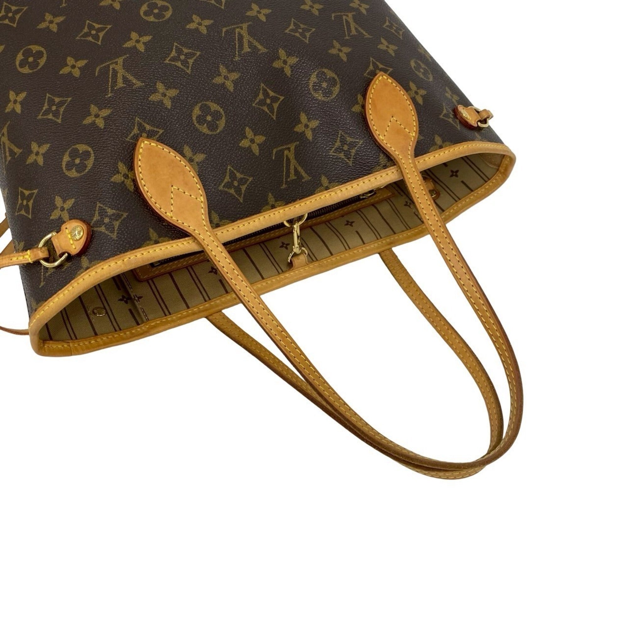Louis Vuitton Brown Pvc Leather Handbag Tote Bag (Pre-Owned)