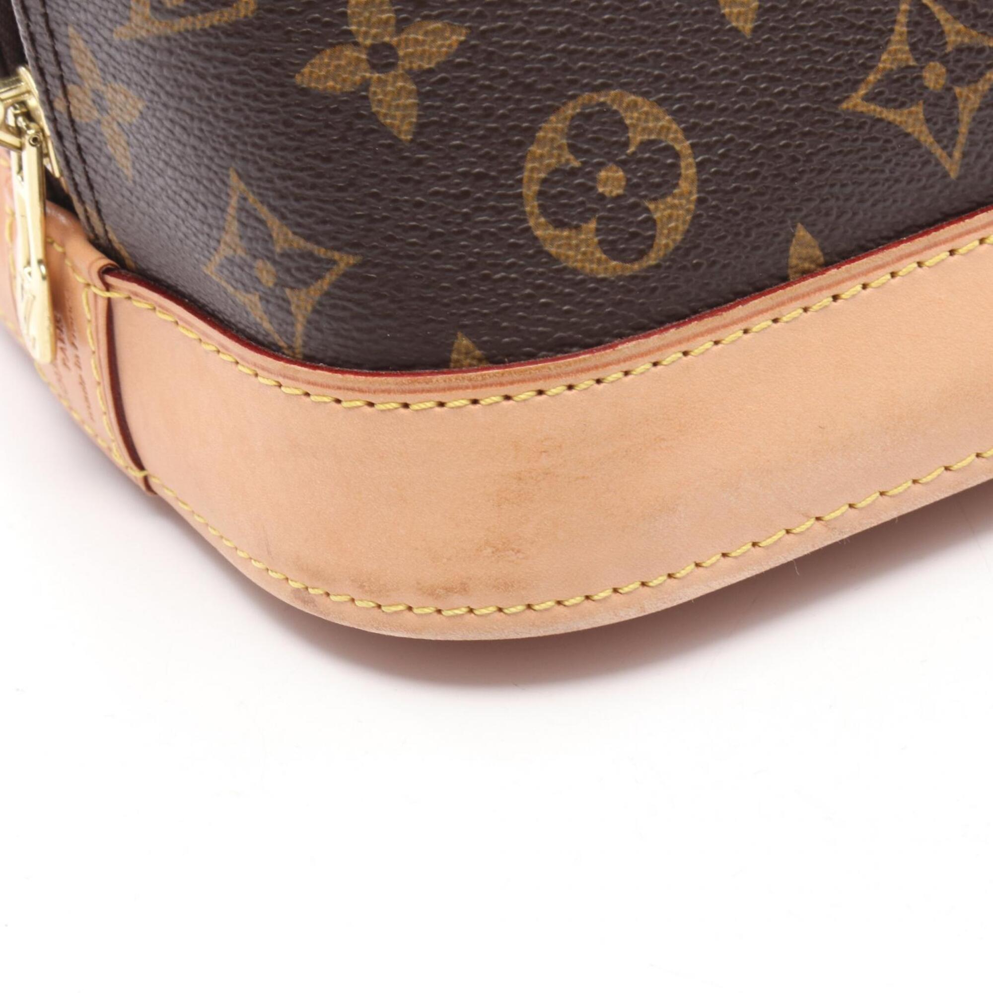 Louis Vuitton Brown Coated Canvas Pvc Monogram Leather Handbag (Pre-Owned)