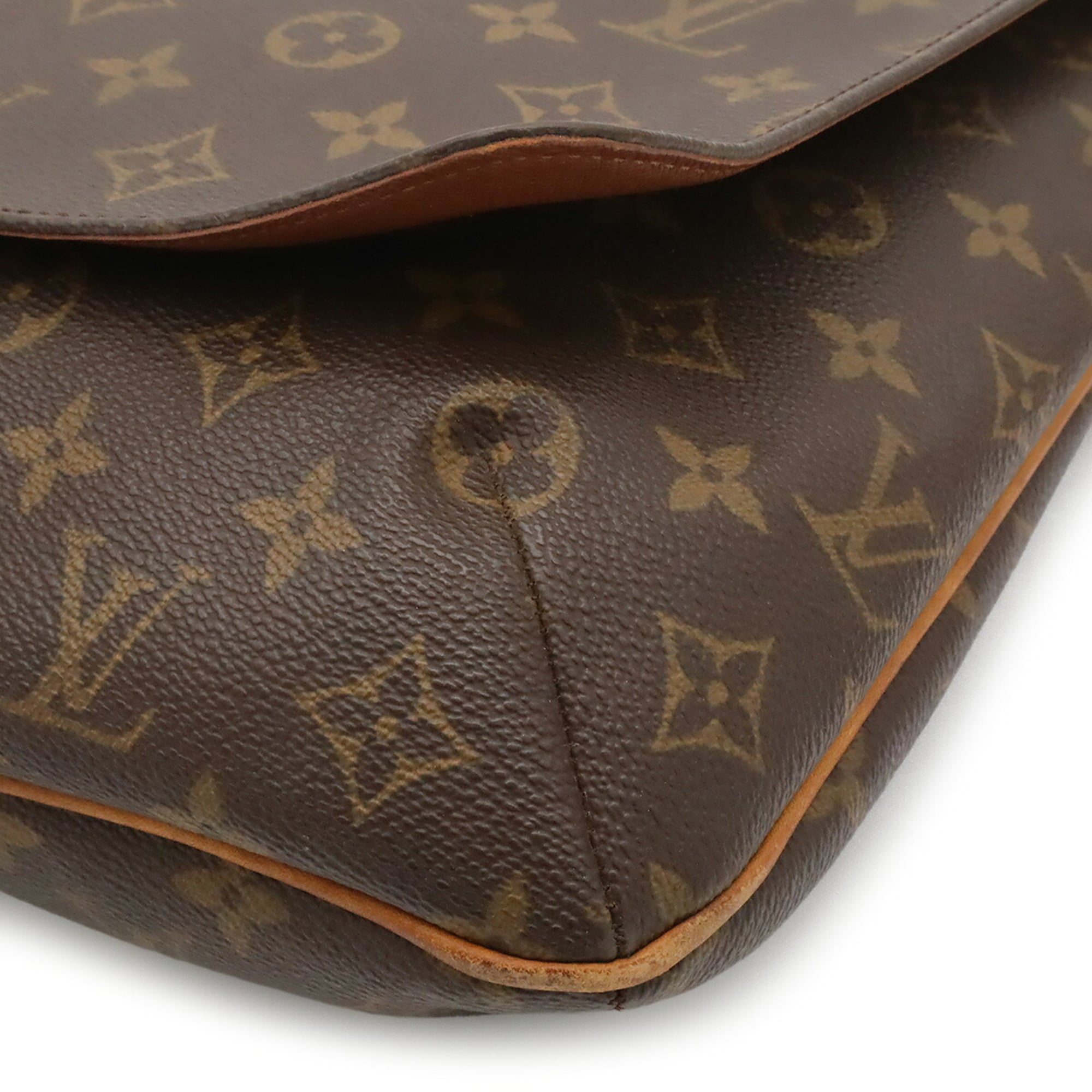 Louis Vuitton Brown Galle Monogram White Monogram Shoulder Bag (Pre-Owned)