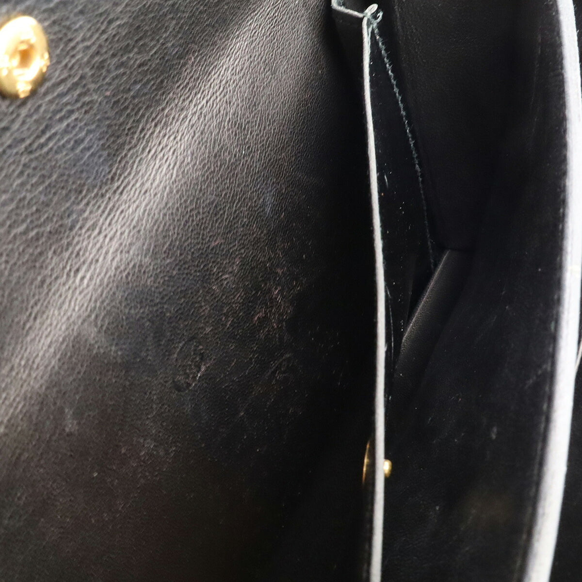 Hermes Black Box Calf Leather Shoulder Bag (Pre-Owned)