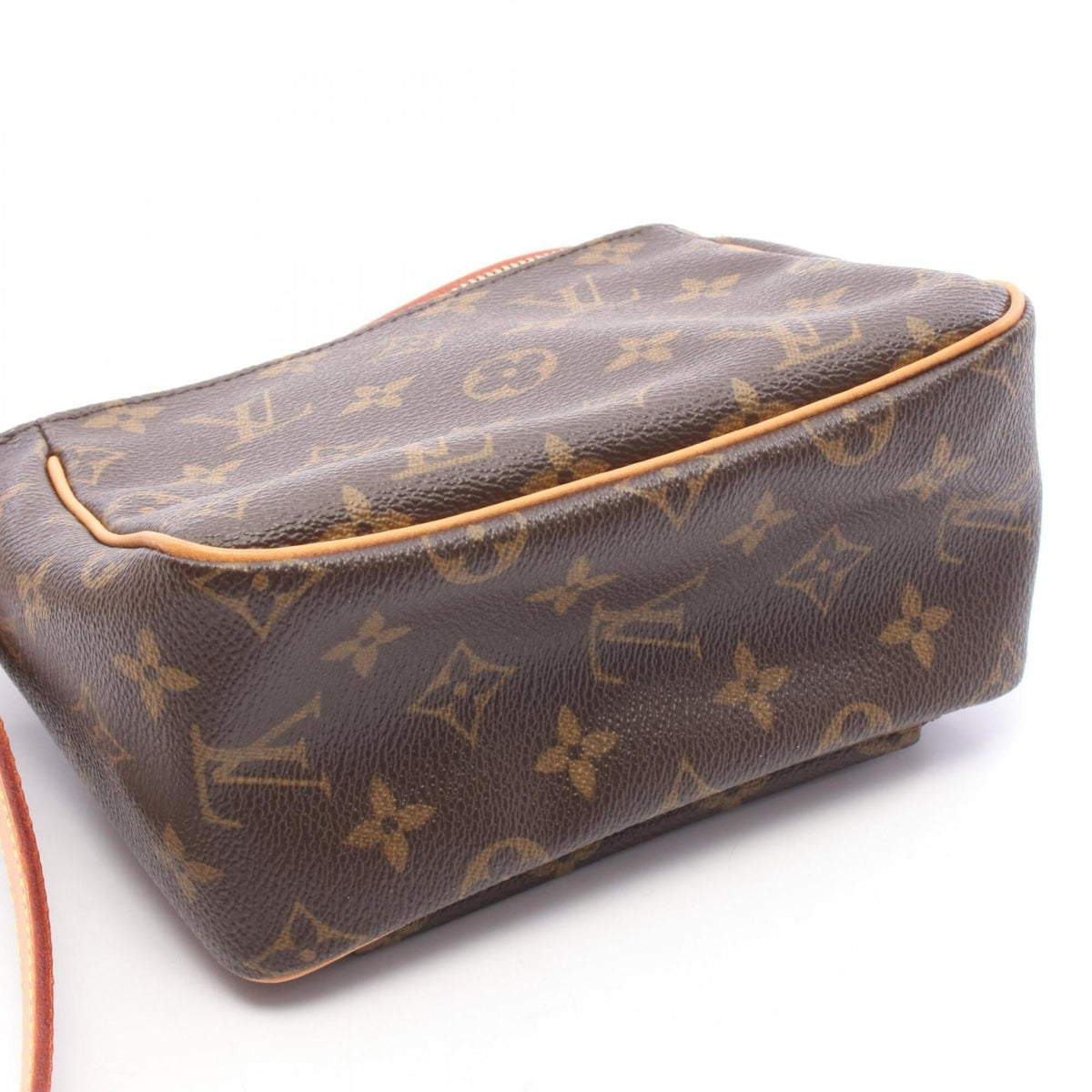 Louis Vuitton Brown Monogram Coated Canvas Leather Handbag Shoulder Bag (Pre-Owned)