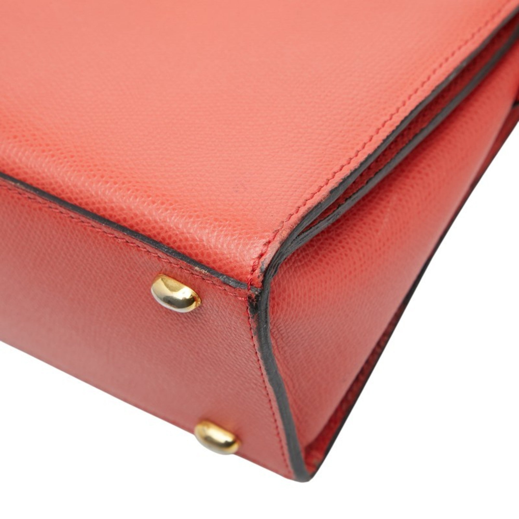 Celine Red Color Leather Handbag (Pre-Owned)