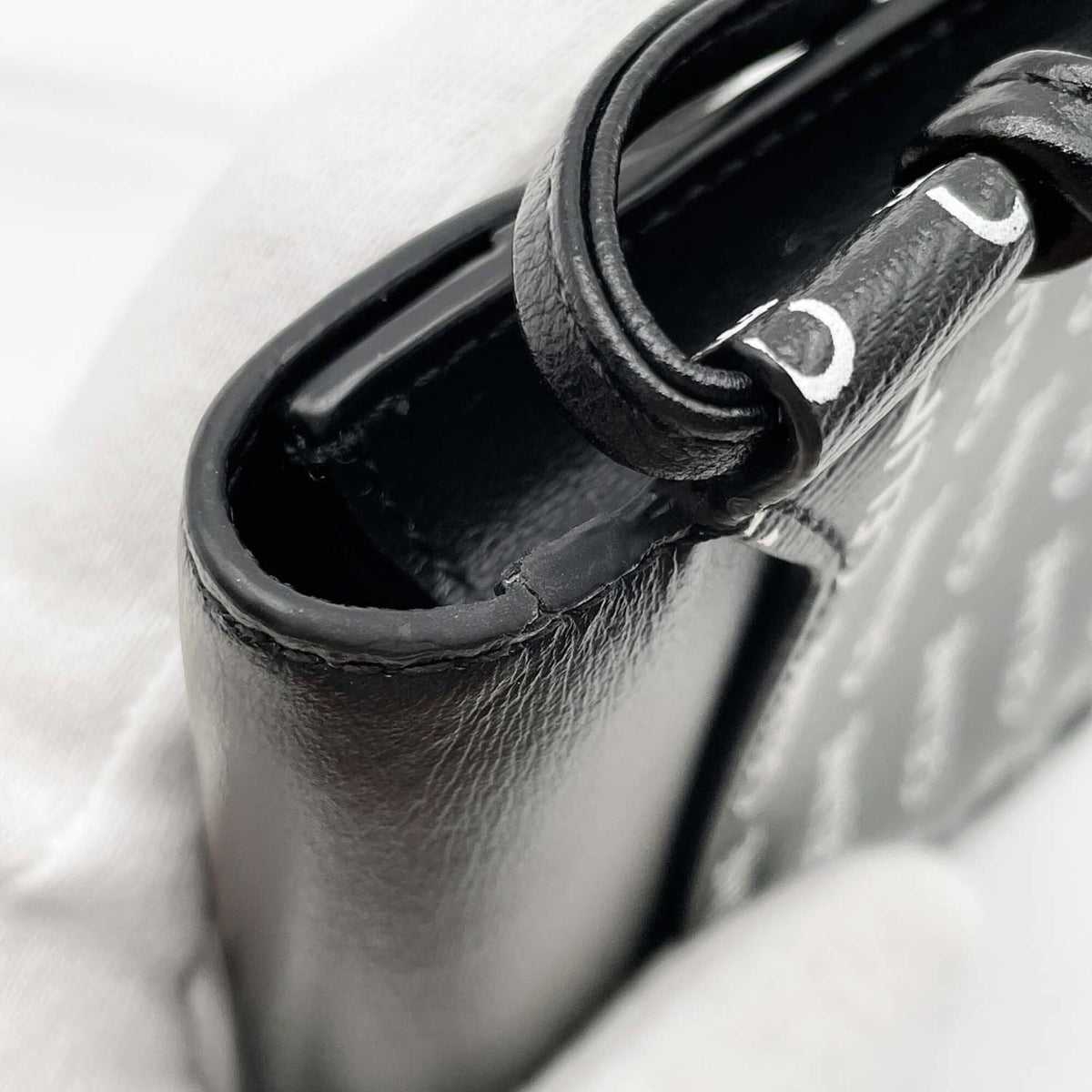 Celine Black White Leather Pvc Shoulder Bag (Pre-Owned)