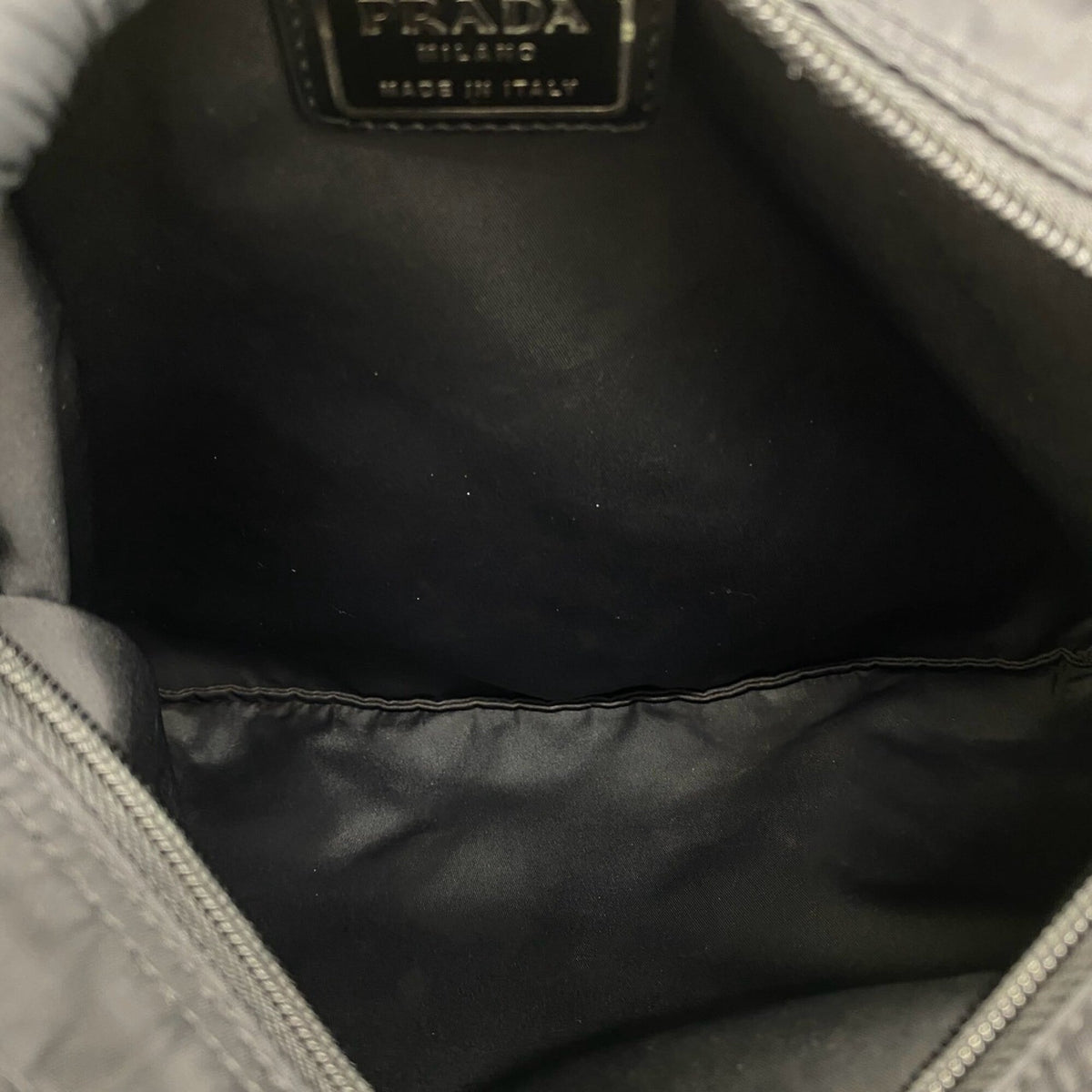Prada Black Nylon Pochette Shoulder Bag (Pre-Owned)
