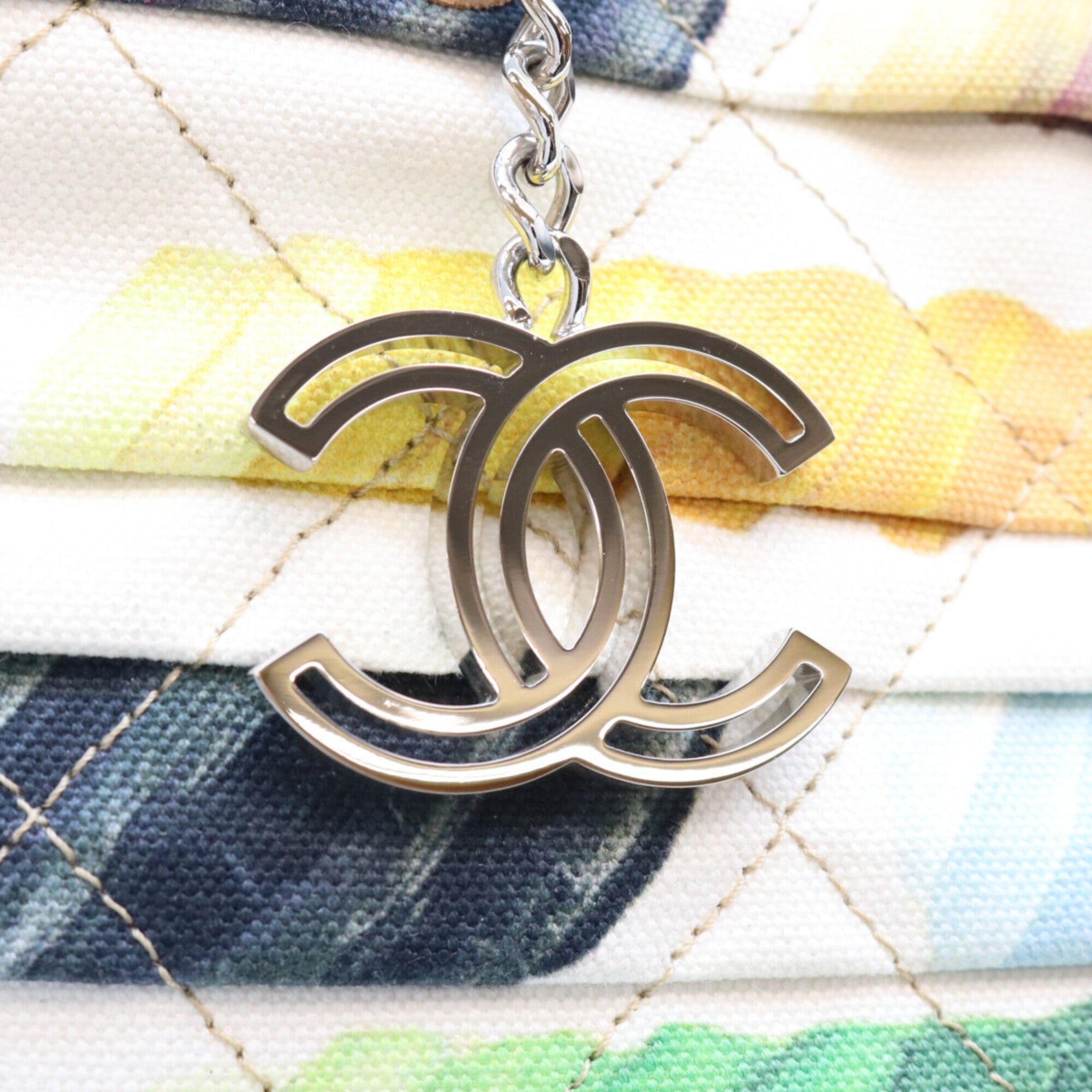 Chanel Multi-Color Canvas Tote Bag (Pre-Owned)