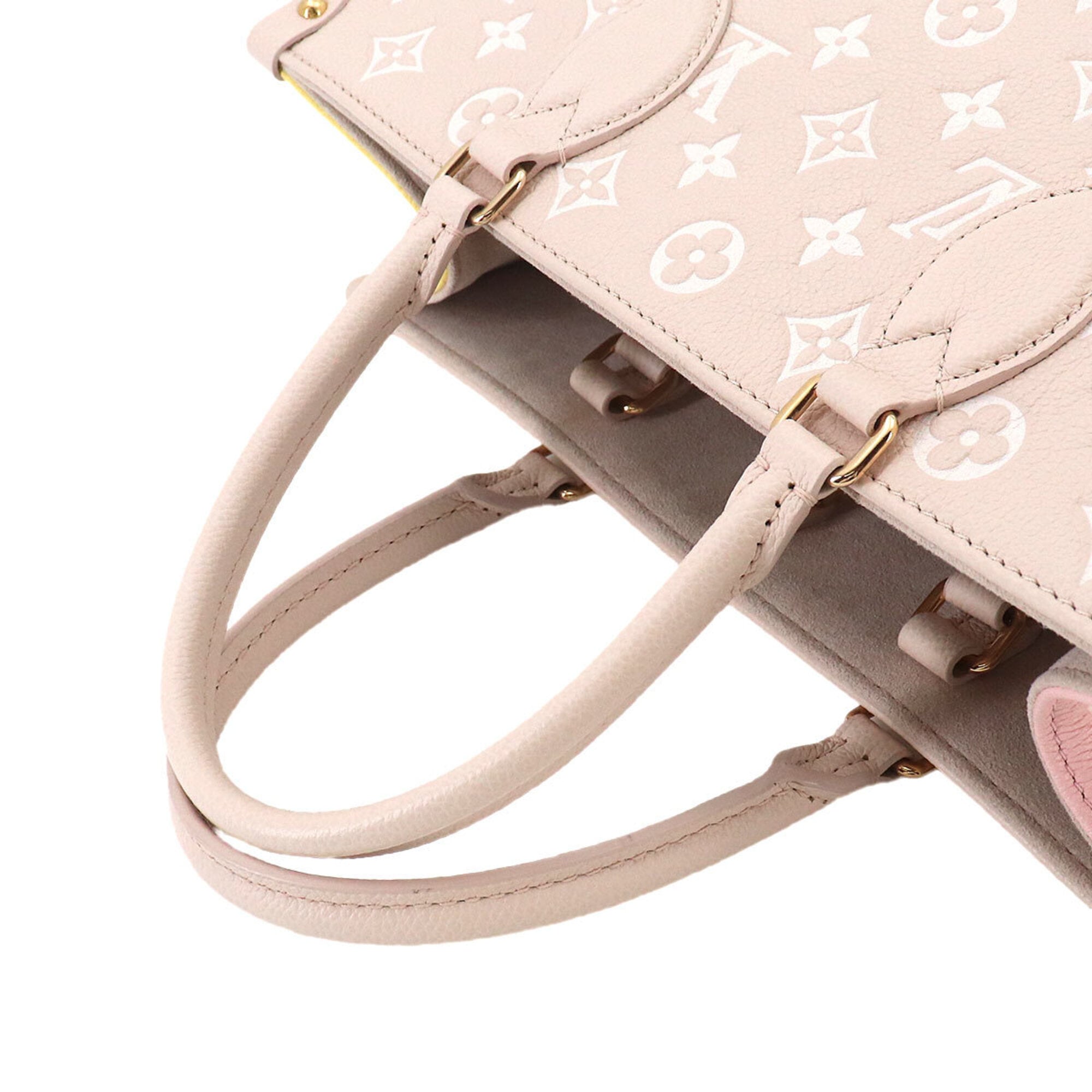 Louis Vuitton Beige Rose Monogram Empreinte Shoulder Bag Tote Bag (Pre-Owned)