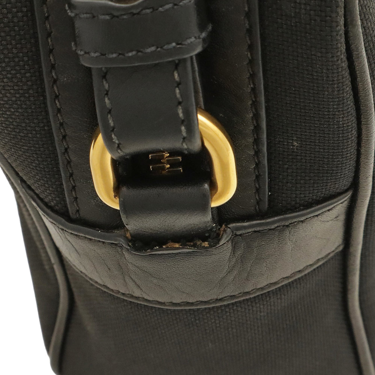 Prada Black Nero Bow Pochette Shoulder Bag (Pre-Owned)