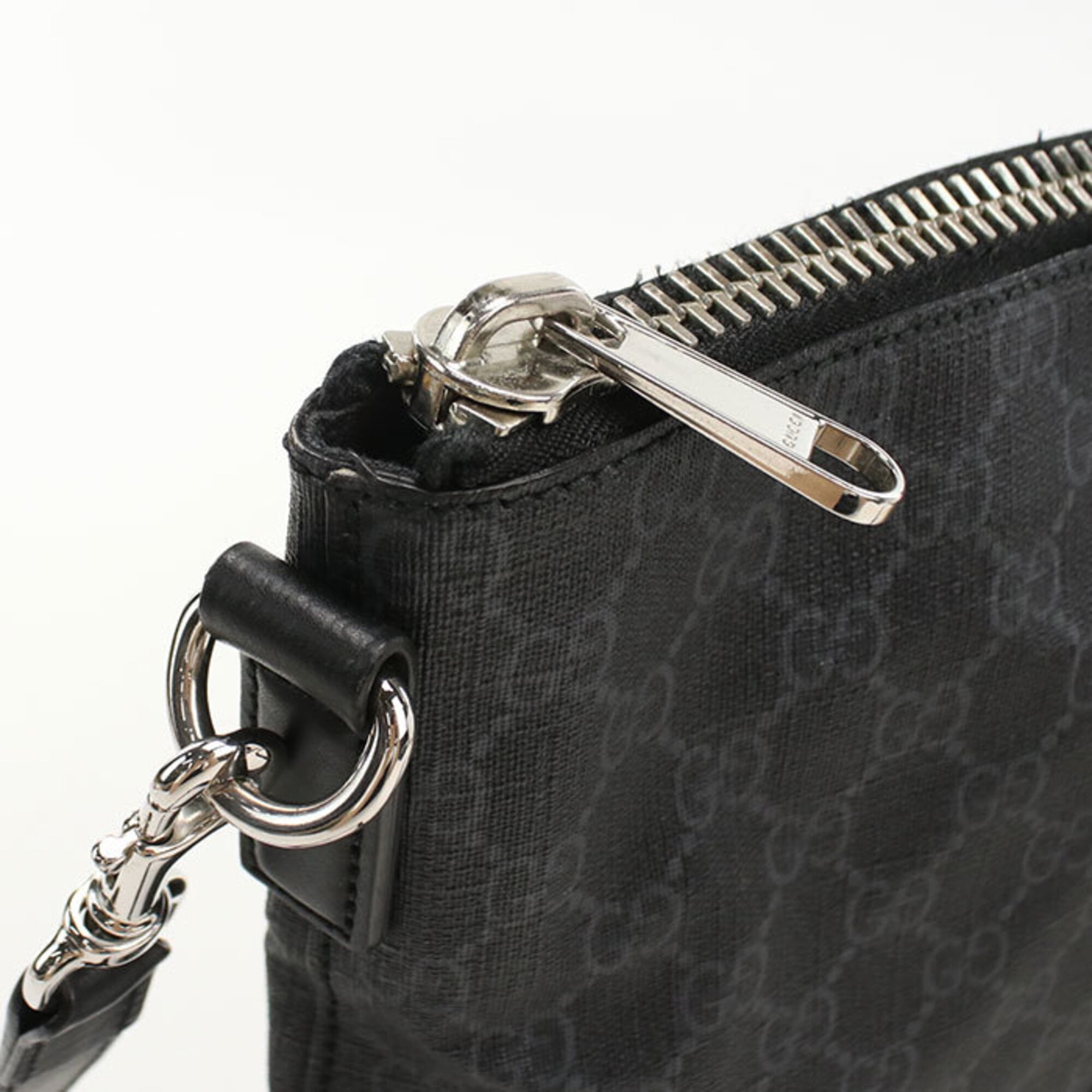 Gucci Black Pvc Leather Shoulder Bag (Pre-Owned)