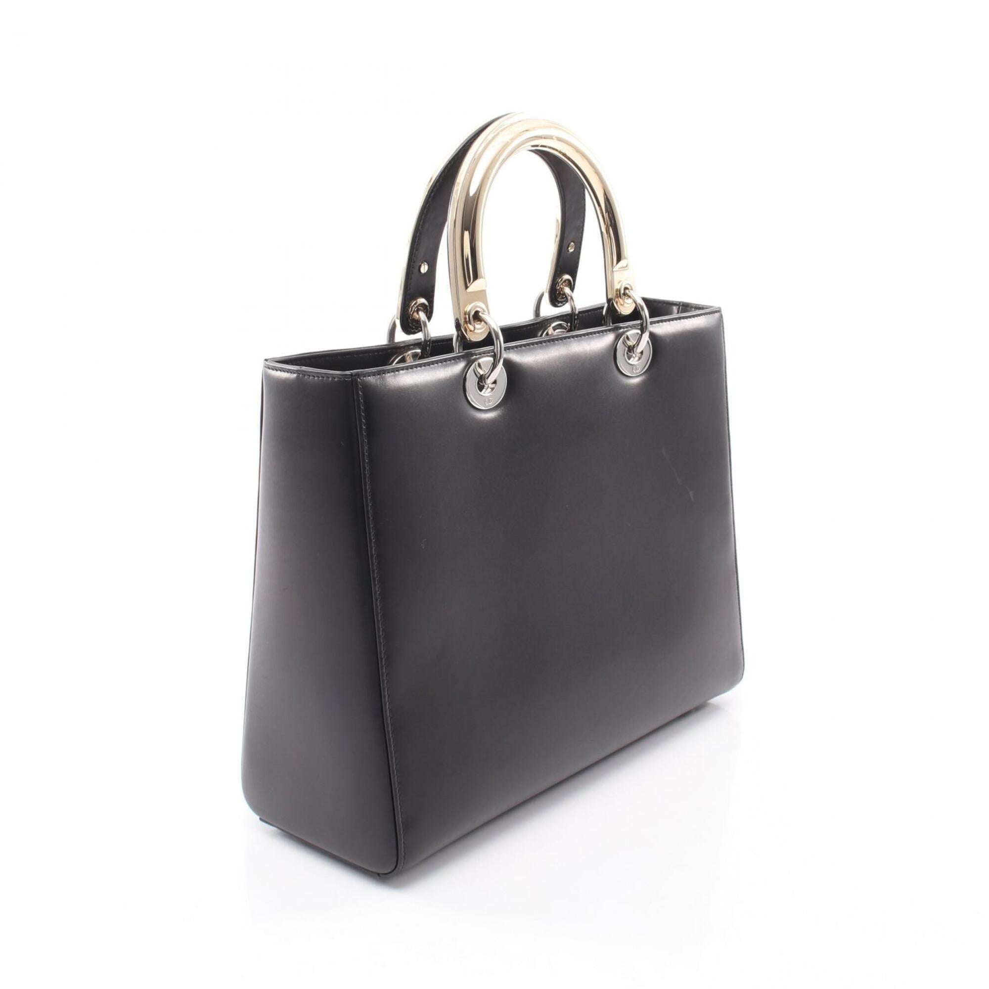 Christian Dior Black Multi-Color Leather Handbag (Pre-Owned)