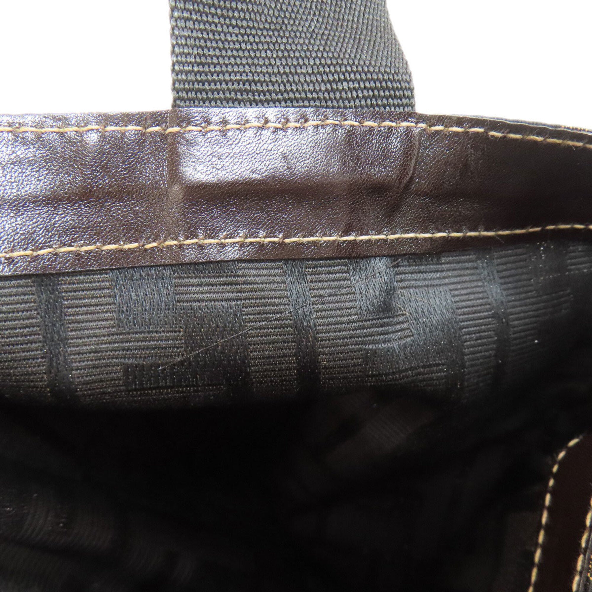 Fendi Brown Canvas Eco-Bag Tote Bag (Pre-Owned)