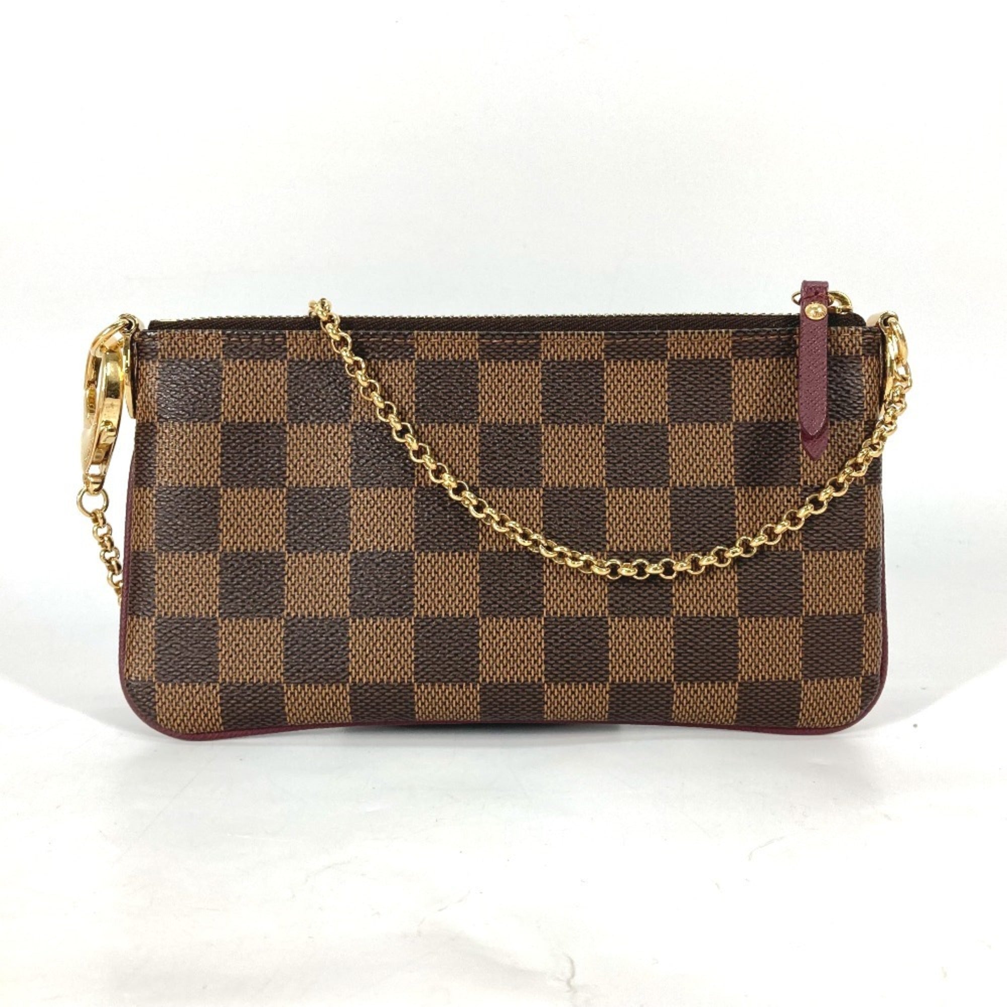 Louis Vuitton Brown Damier Canvas Damier Canvas Pochette Pouch Shoulder Bag (Pre-Owned)