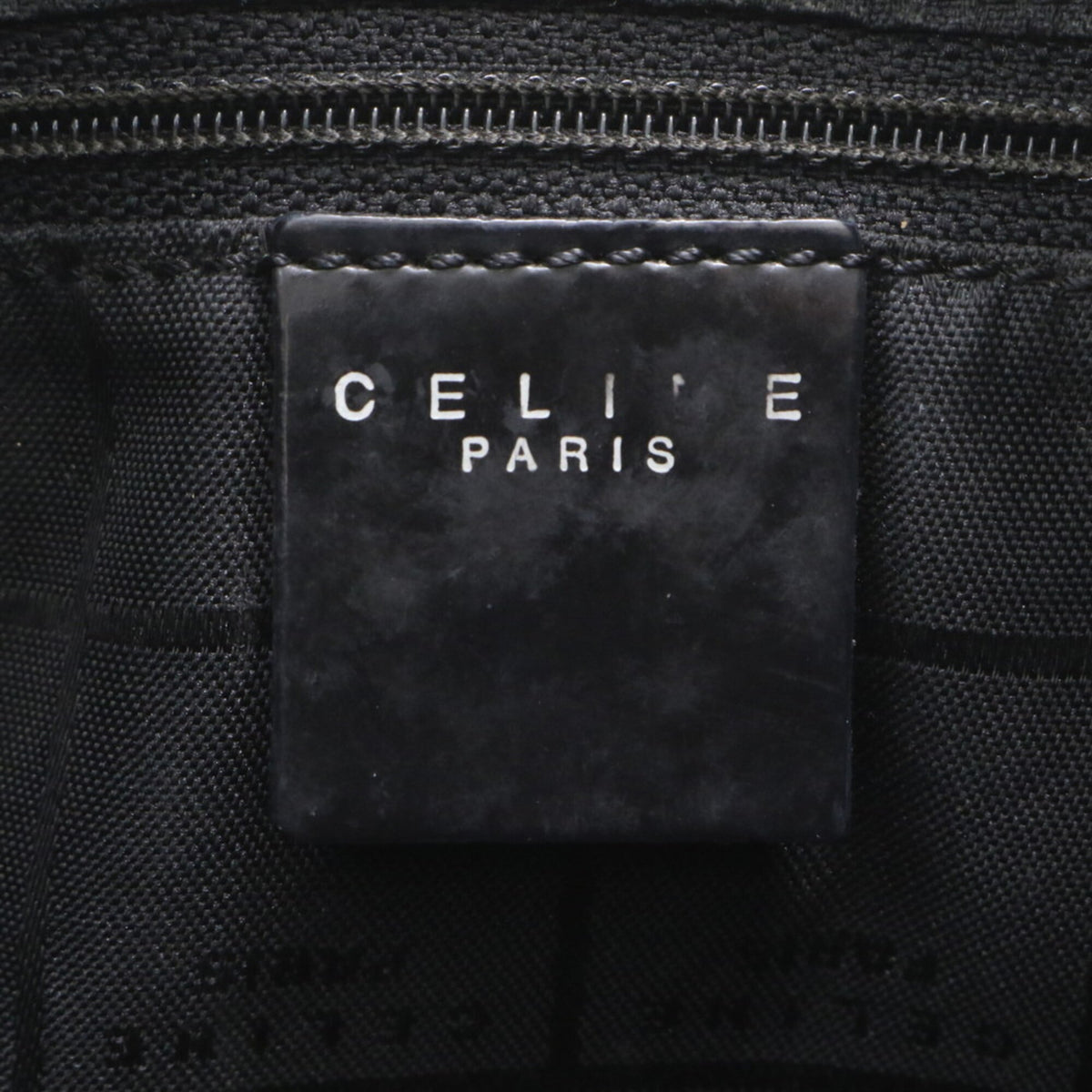 Celine Black Silver Leather Shoulder Bag Tote Bag (Pre-Owned)