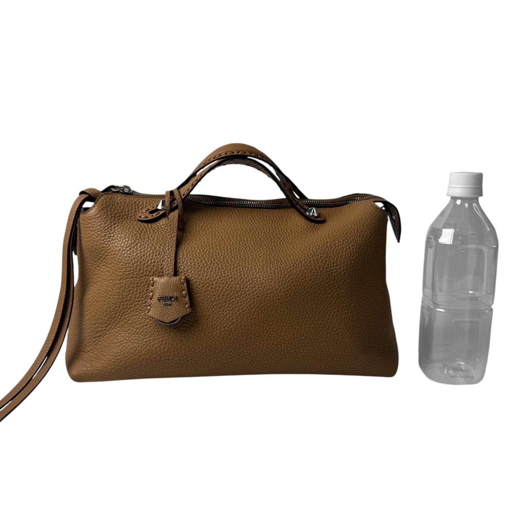 Fendi Brown Leather Handbag Shoulder Bag (Pre-Owned)