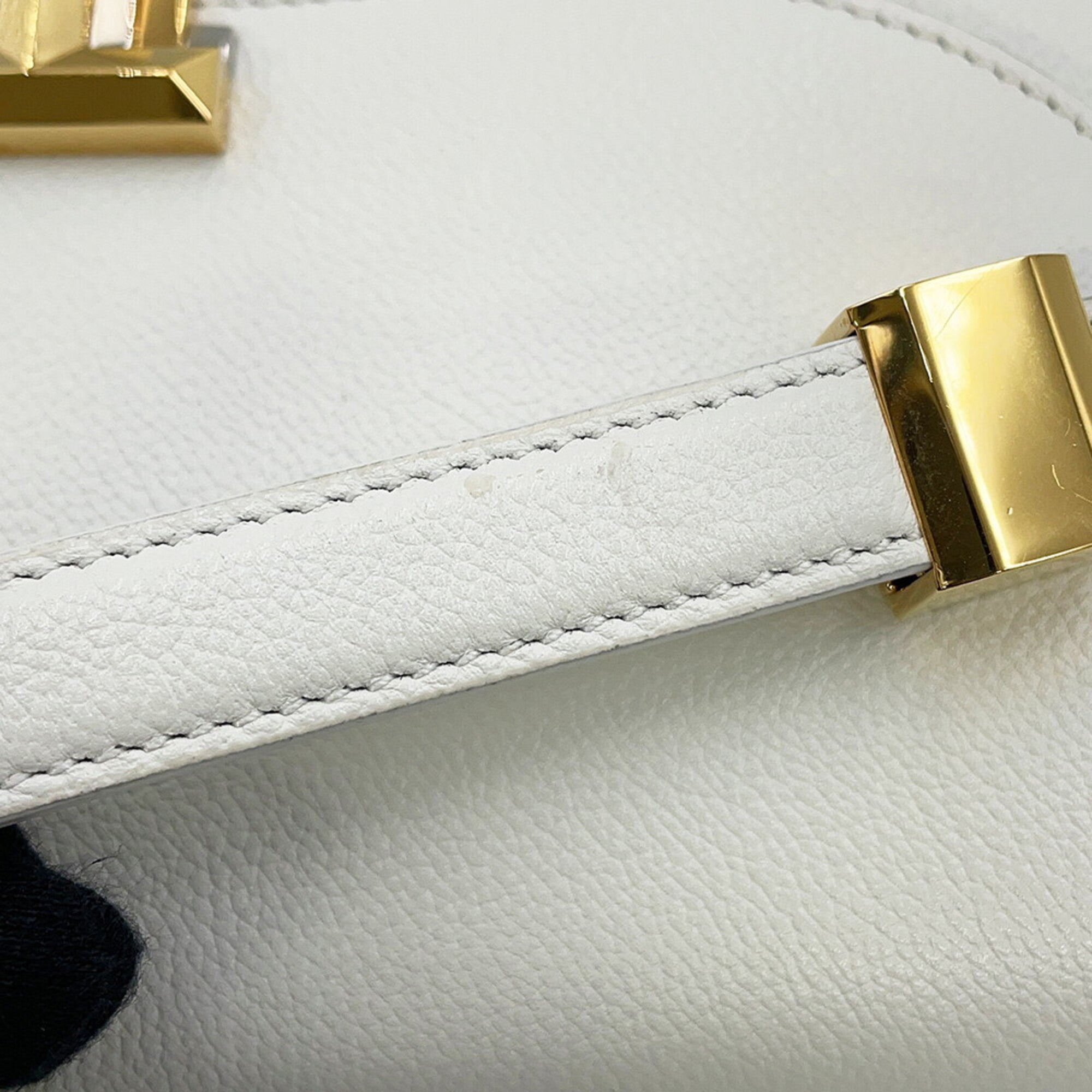 Tiffany White Leather Handbag Shoulder Bag (Pre-Owned)