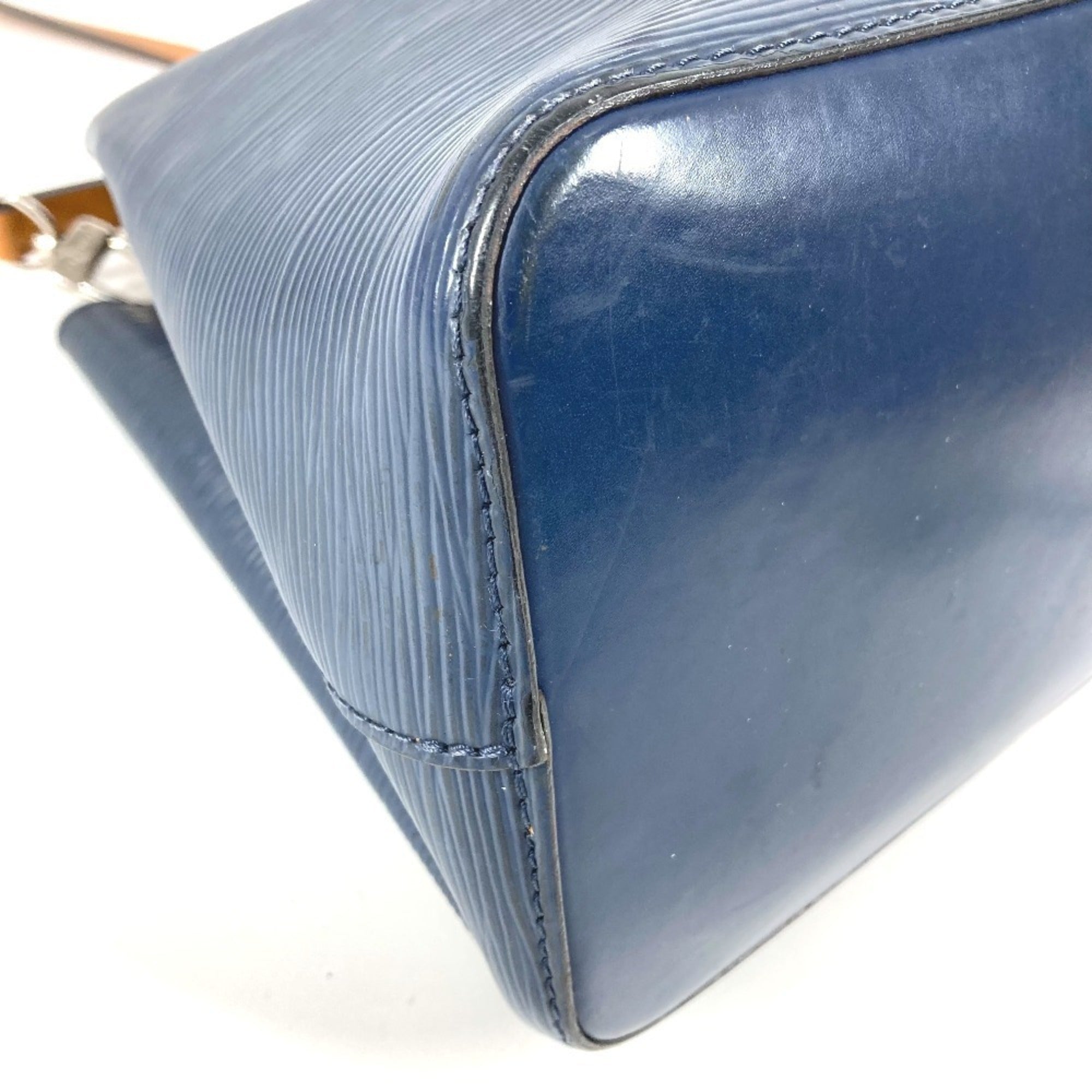 Louis Vuitton Bicolor Galle Indigo Navy Saffron Yellow Epi Leather Handbag Shoulder Bag (Pre-Owned)