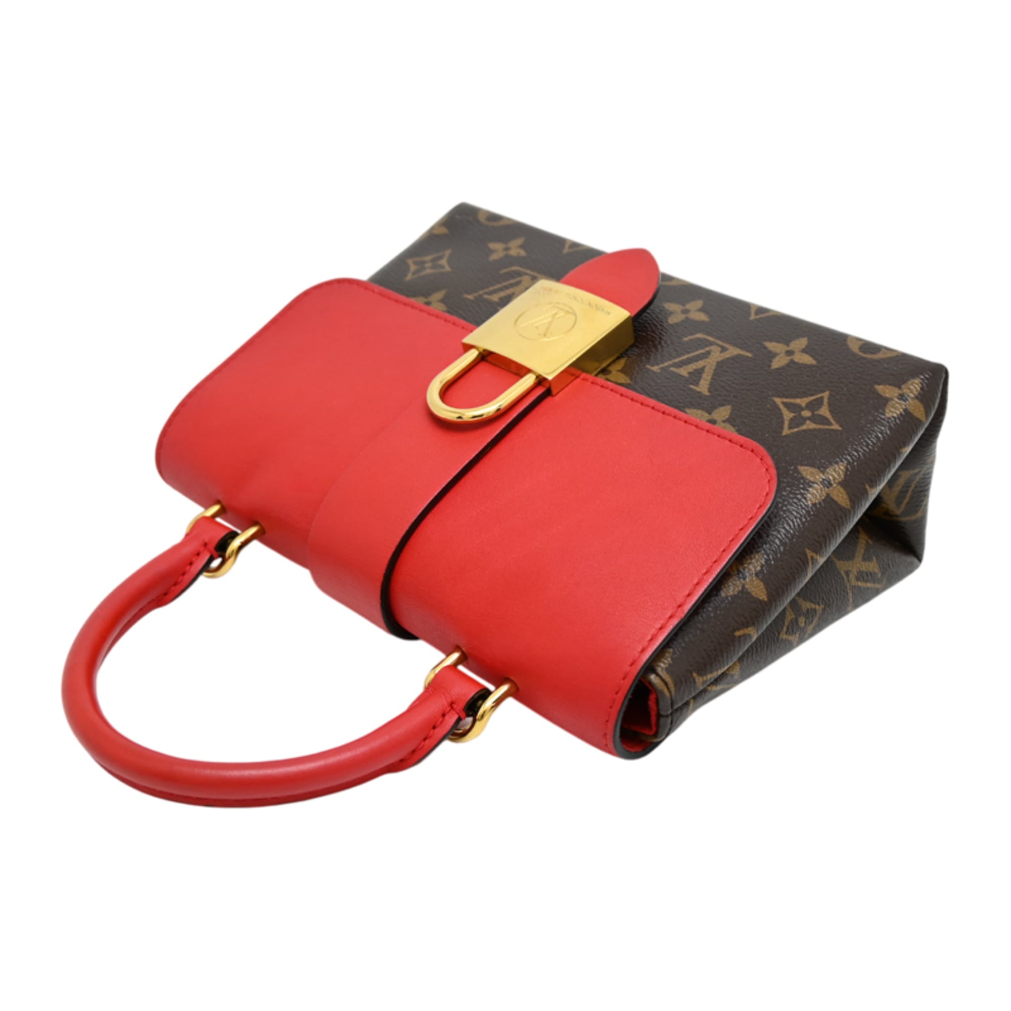Louis Vuitton Brown Coquelicots Monogram Leather Handbag (Pre-Owned)