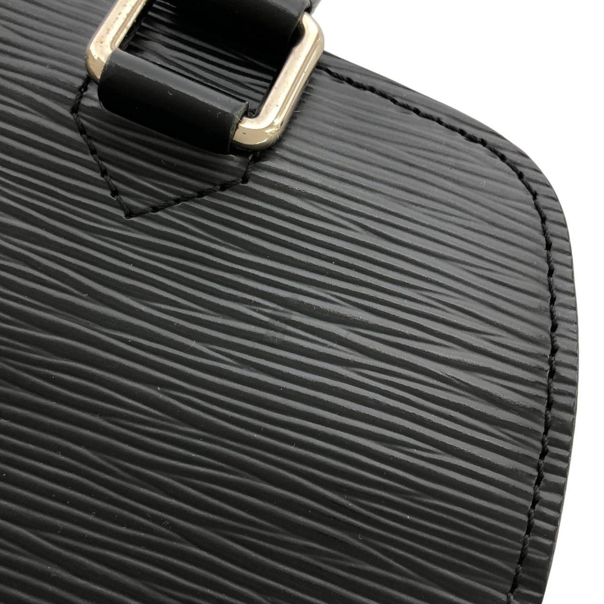 Louis Vuitton Black Leather Handbag (Pre-Owned)