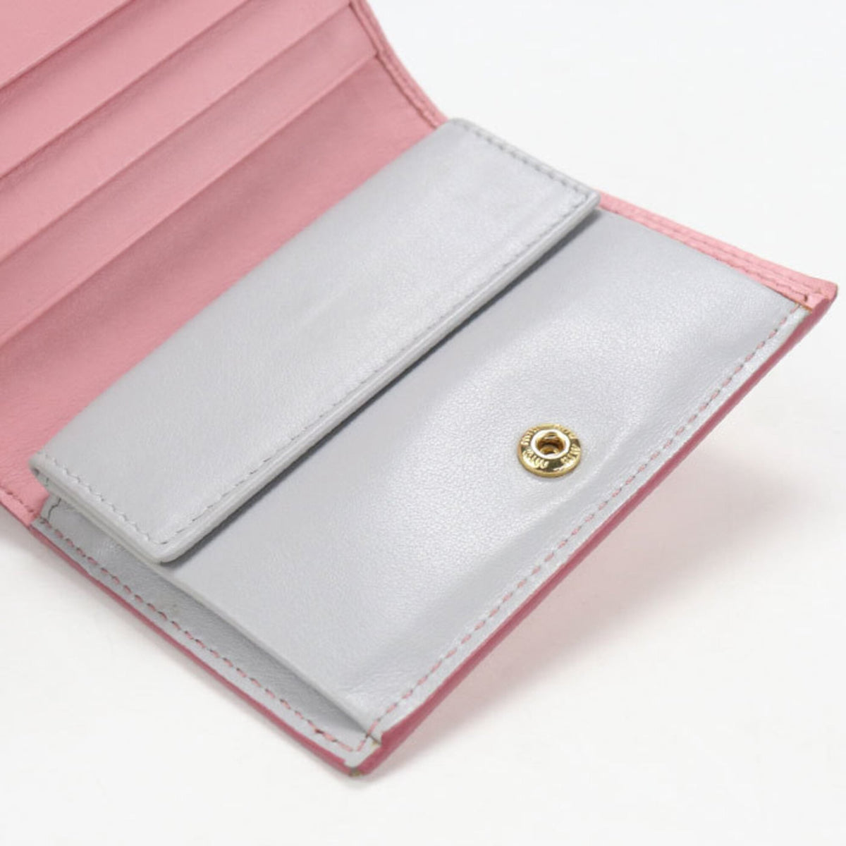 Miu Miu Pink Leather Wallet (Bi-Fold) (Pre-Owned)