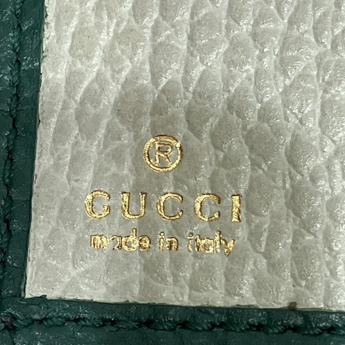Gucci Green Leather Wallet (Bi-Fold) (Pre-Owned)