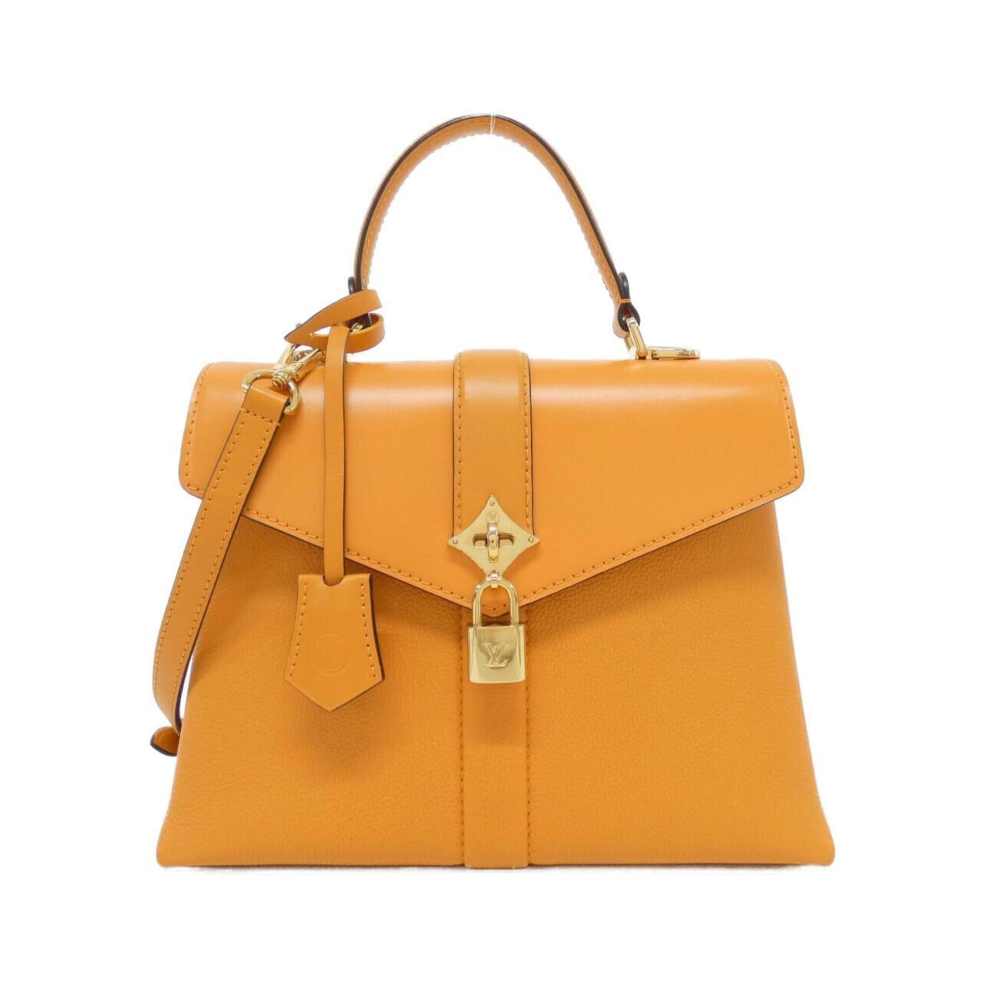 Louis Vuitton Orange Leather Handbag (Pre-Owned)