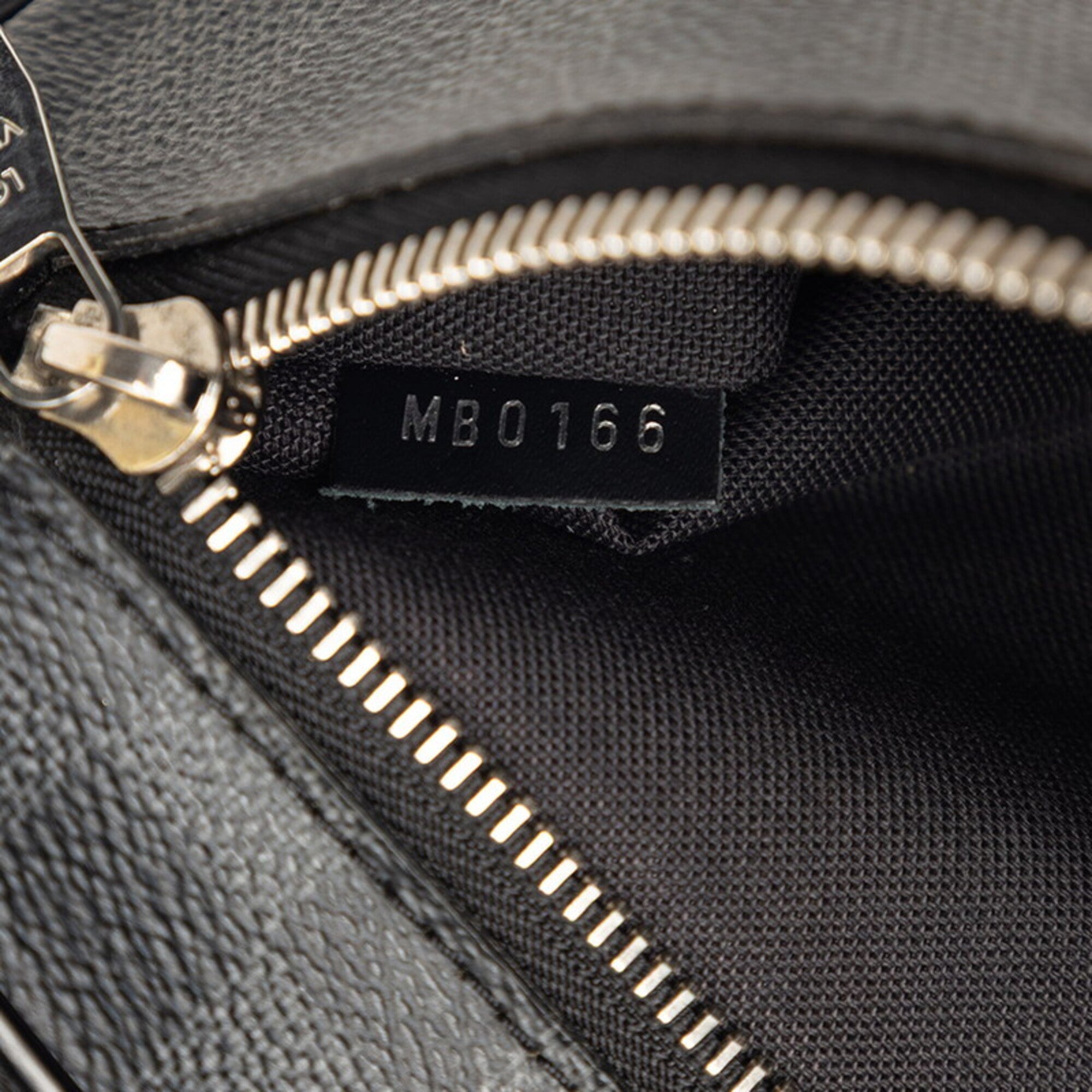 Louis Vuitton Black Gray Pvc Leather Fanny Pack Sling Bag (Pre-Owned)