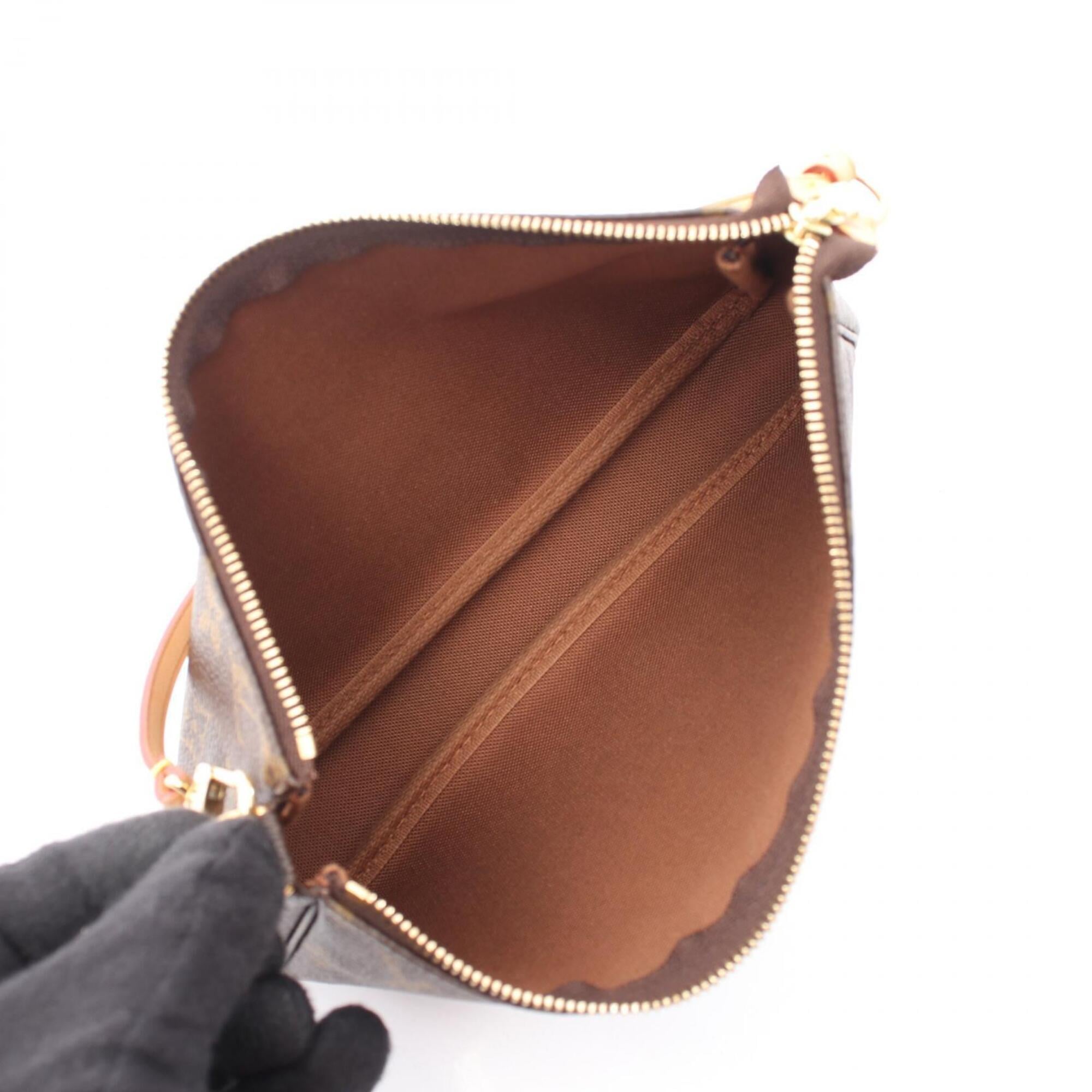 Louis Vuitton Brown Coated Canvas Leather Handbag (Pre-Owned)