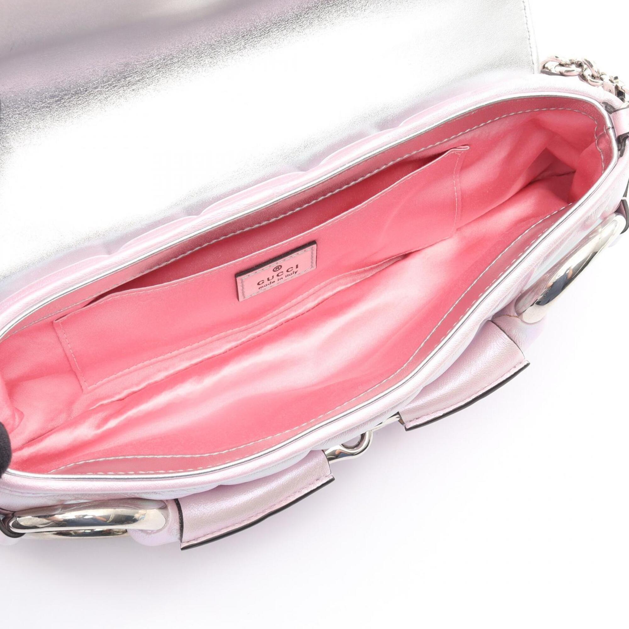 Gucci Pink Leather Handbag (Pre-Owned)