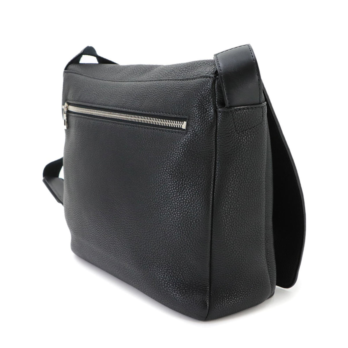 Loewe Black Leather Handbag Messenger Bag Shoulder Bag (Pre-Owned)