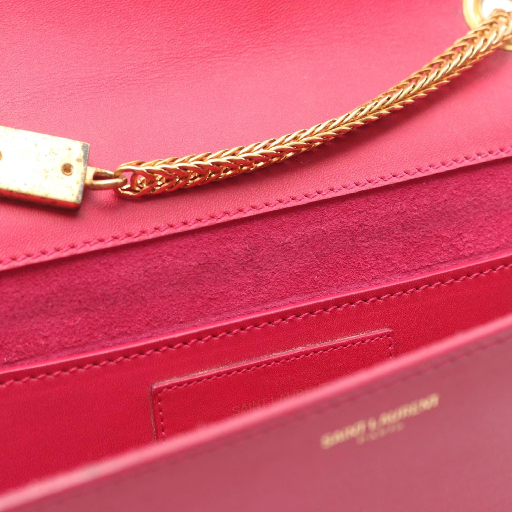 Yves Saint Laurent Pink Leather Shoulder Bag (Pre-Owned)