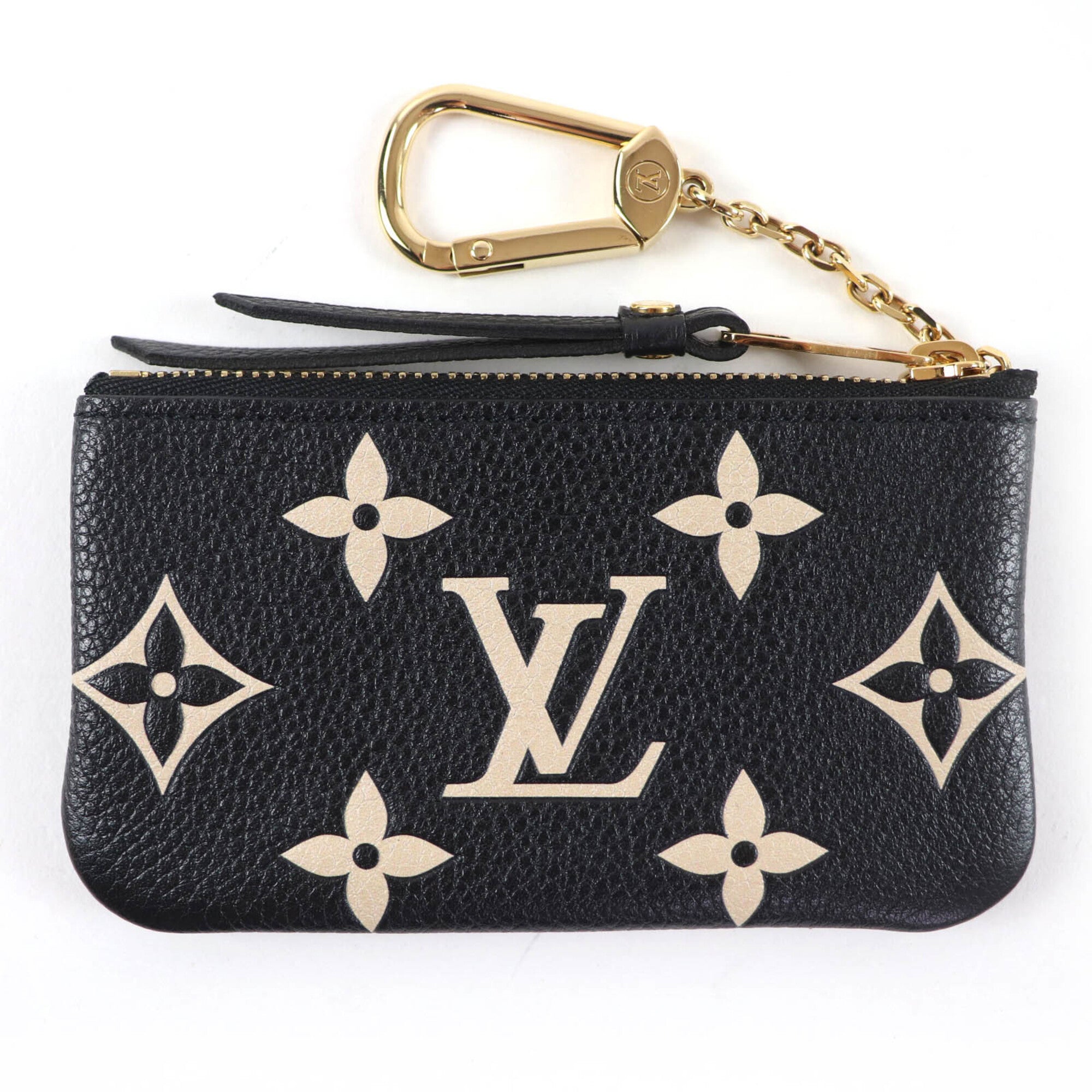 Louis Vuitton Beige Black Monogram Empreinte Coin Purse/Coin Case (Pre-Owned)