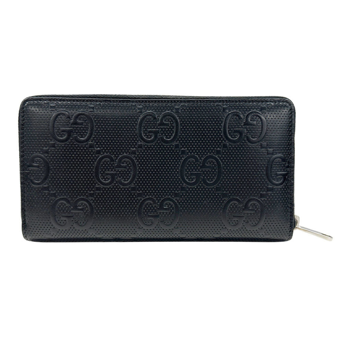 Gucci Black Leather Long Wallet (Bi-Fold) (Pre-Owned)