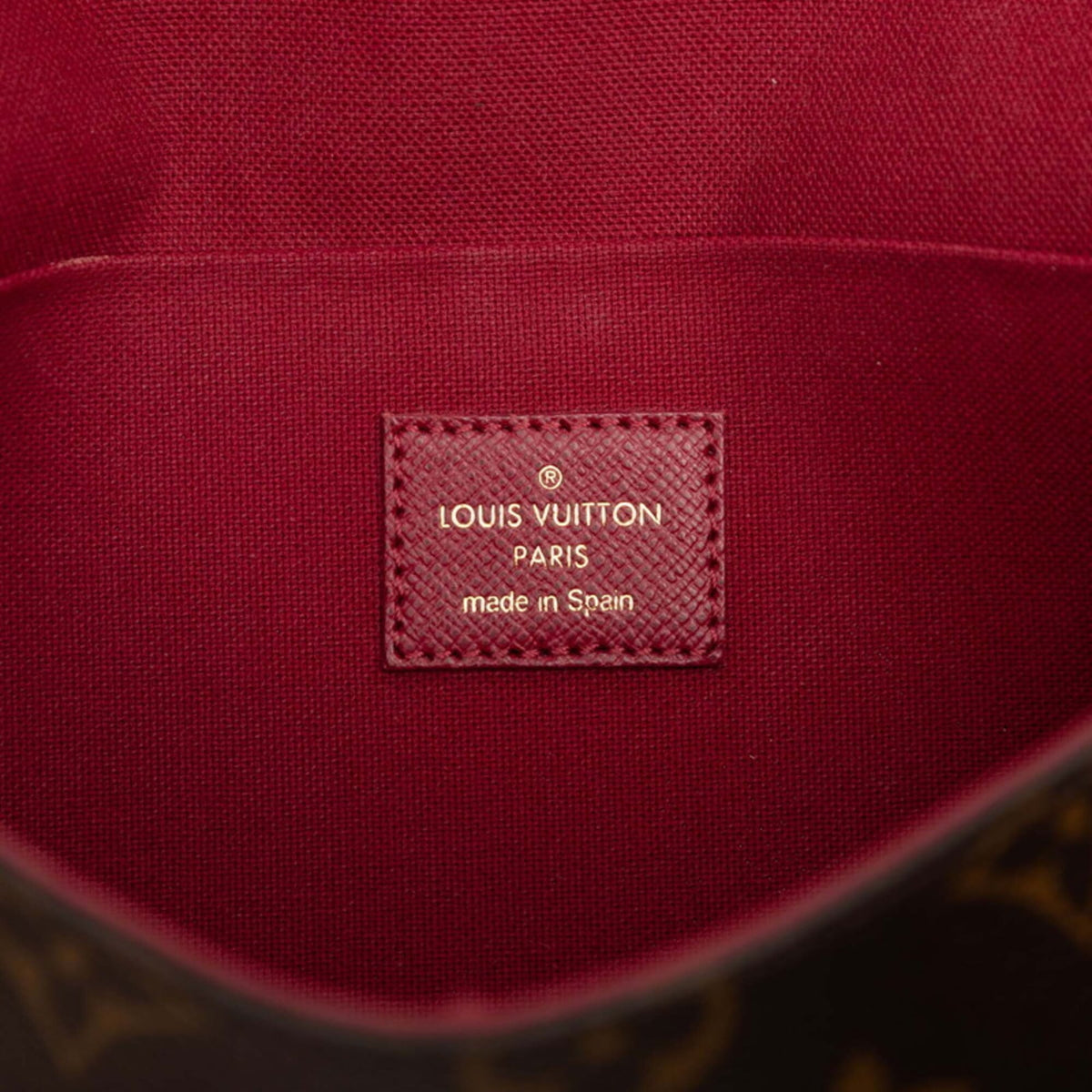 Louis Vuitton Brown Fuchsia Monogram White Monogram Pochette Shoulder Bag (Pre-Owned)