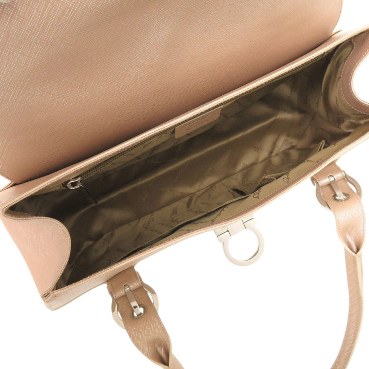 Salvatore Ferragamo Pink Leather Handbag (Pre-Owned)