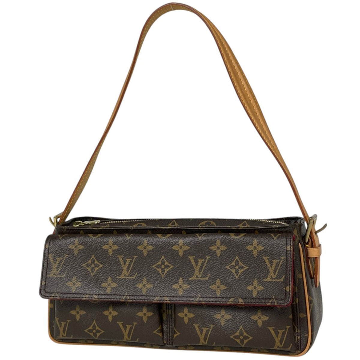 Louis Vuitton Brown Monogram Handbag Shoulder Bag (Pre-Owned)