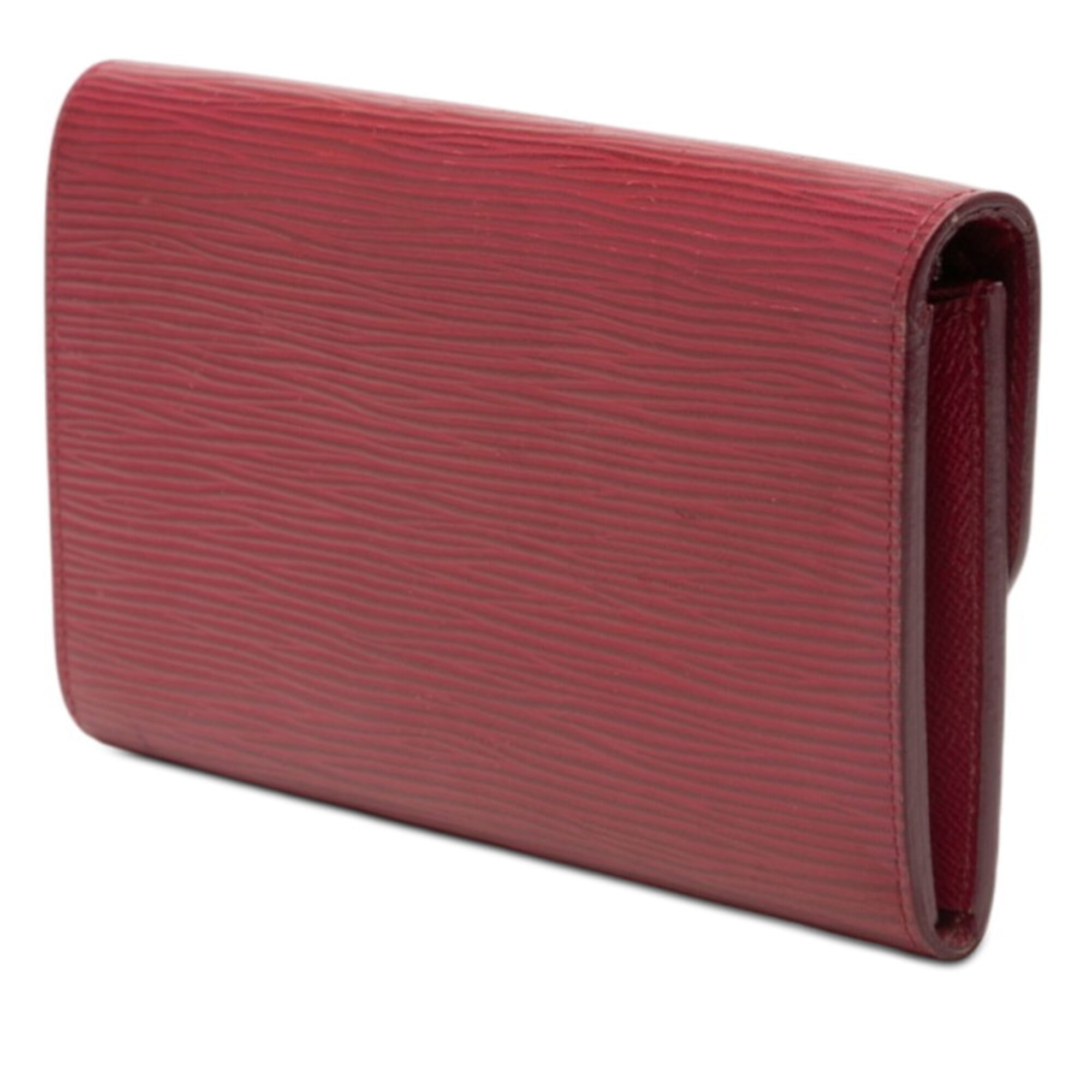 Louis Vuitton Epi Fuchsia Red Color Leather Long Wallet (Bi-Fold) (Pre-Owned)