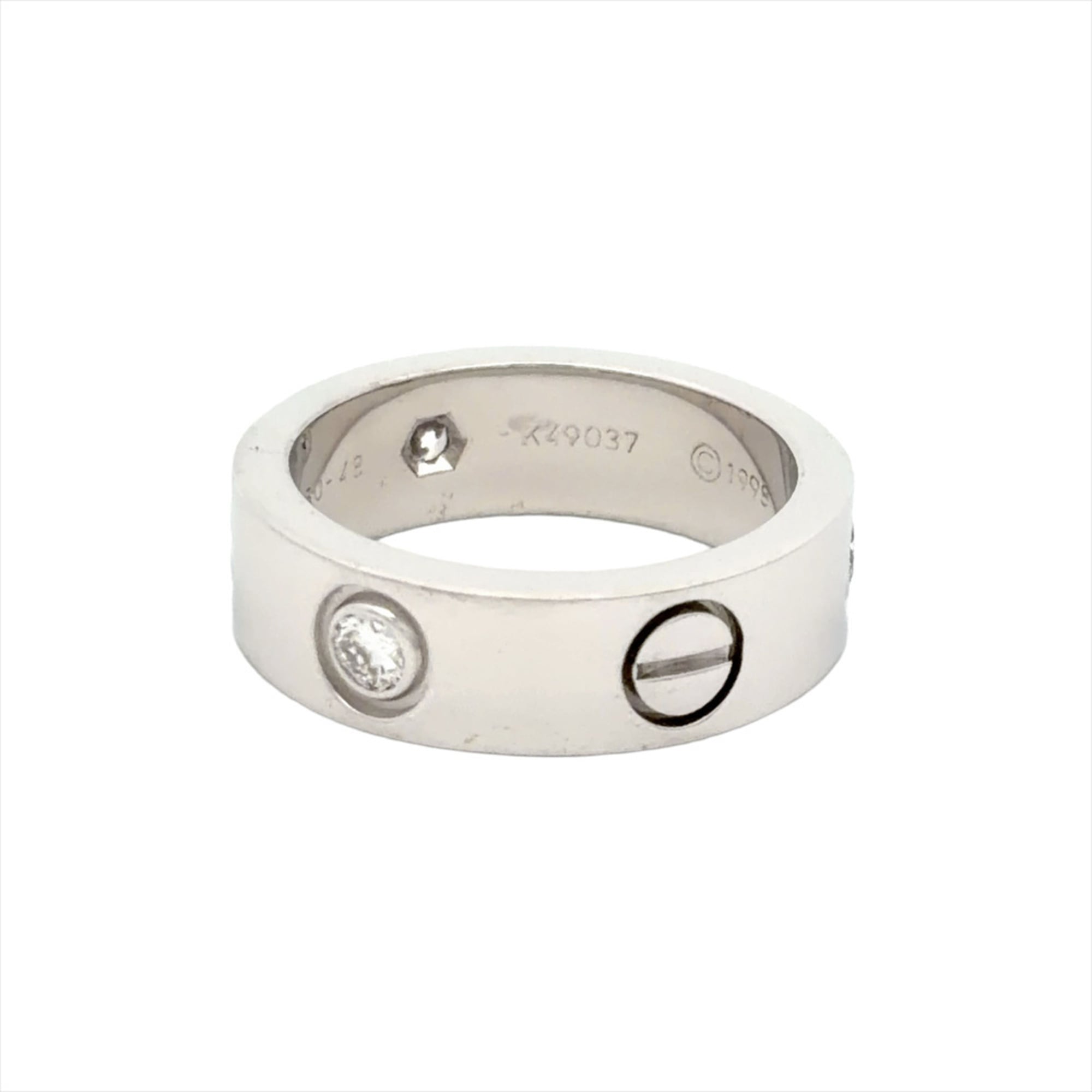 Cartier Love White Gold (18K) Band Ring (Pre-Owned)