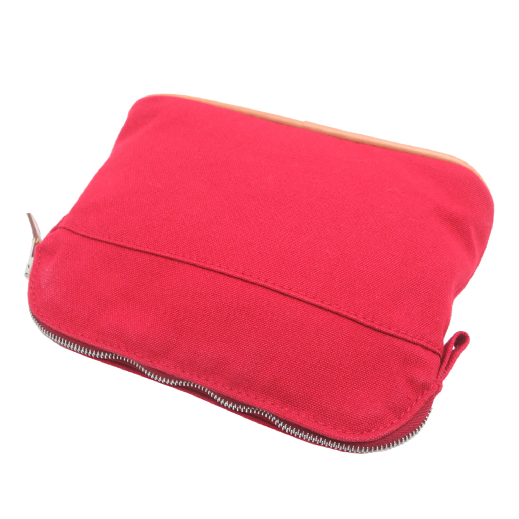 Hermes Red Color Cotton Pouch (Pre-Owned)