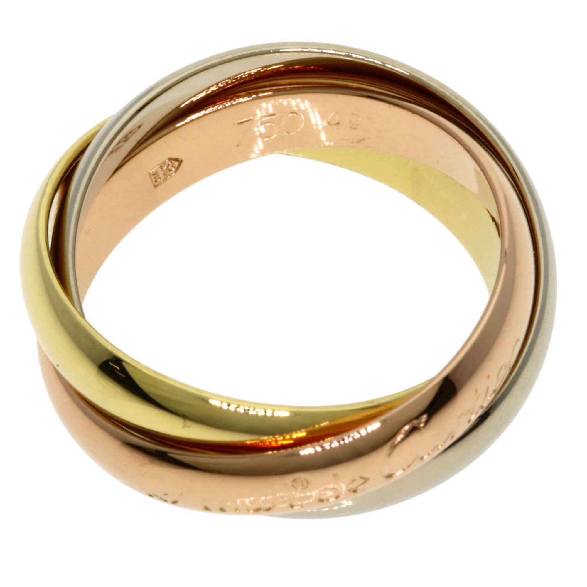 Cartier Trinity Yellow Gold (18K) Pink Gold (18K) White Gold (18K) Band Ring (Pre-Owned)
