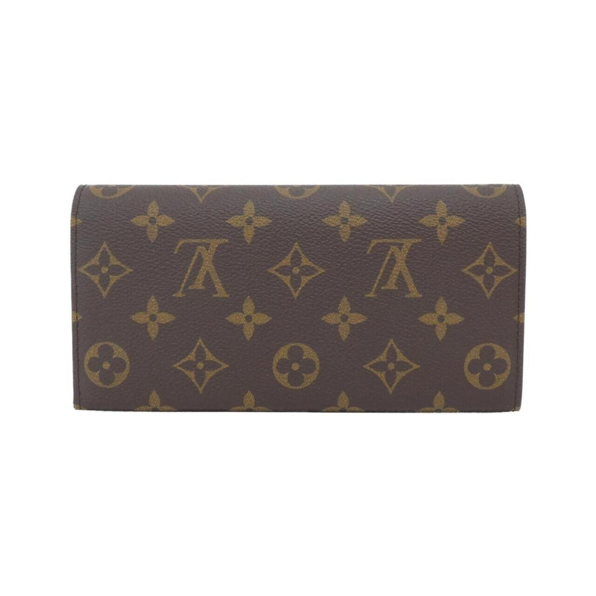 Louis Vuitton Brown Coated Canvas Long Wallet (Bi-Fold) (Pre-Owned)