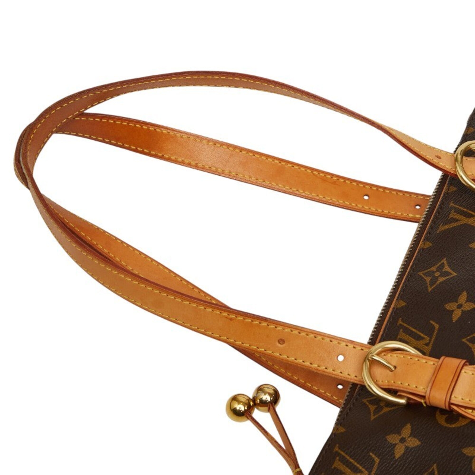 Louis Vuitton Monogram Brown Pvc Leather Tote Bag (Pre-Owned)