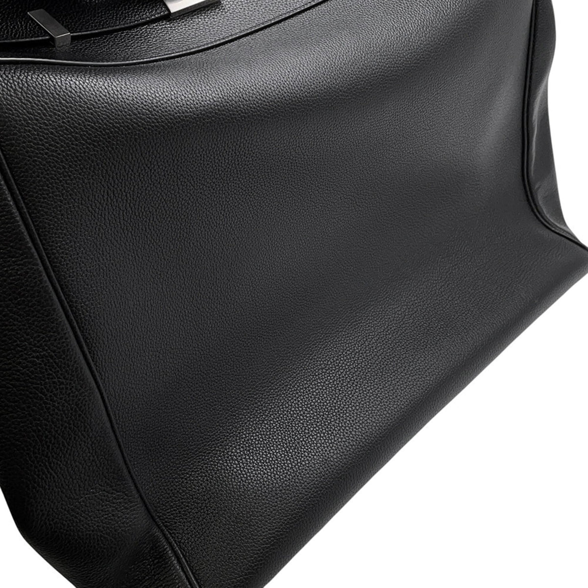 Yves Saint Laurent Black Leather Handbag Tote Bag (Pre-Owned)