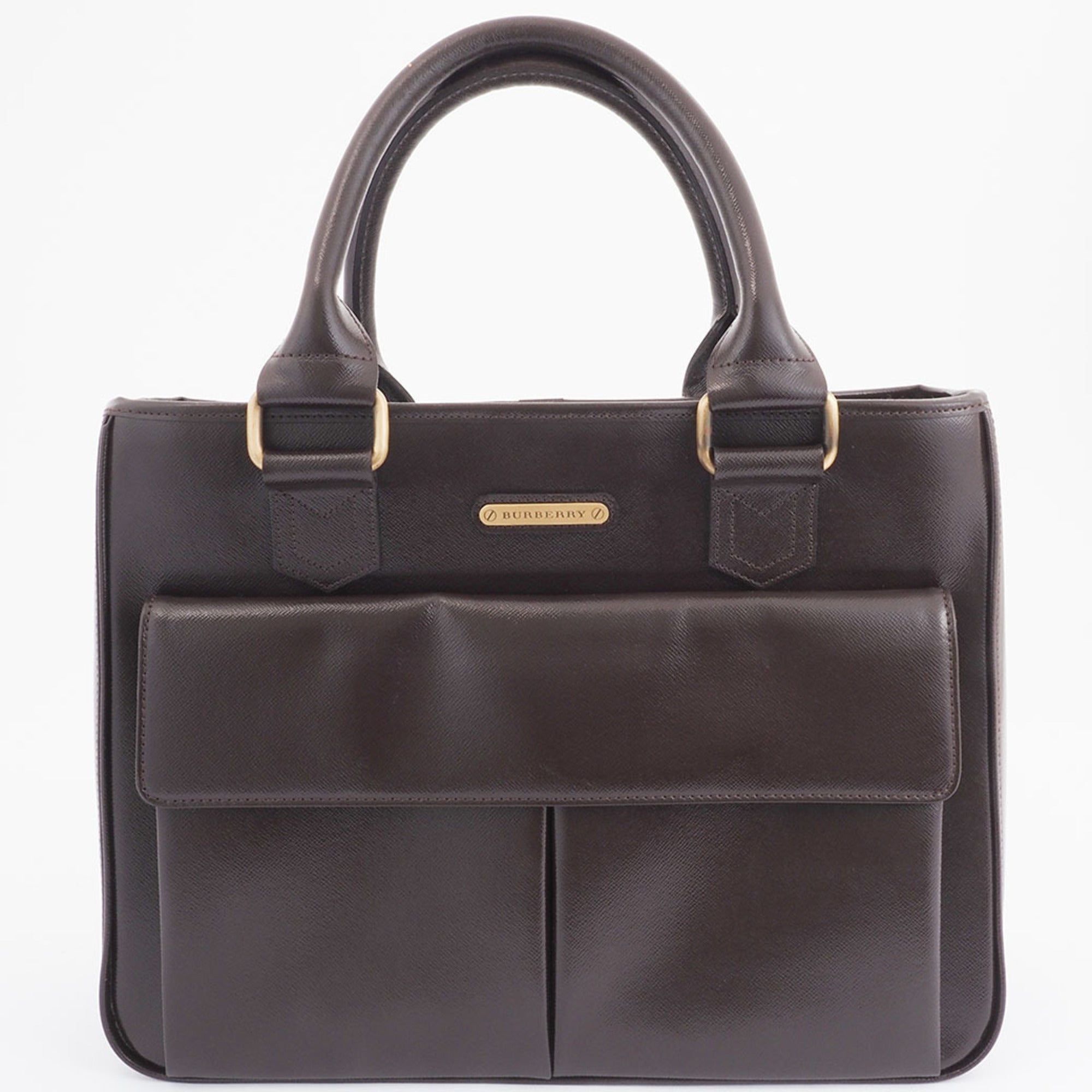 Burberry Brown Leather Handbag (Pre-Owned)
