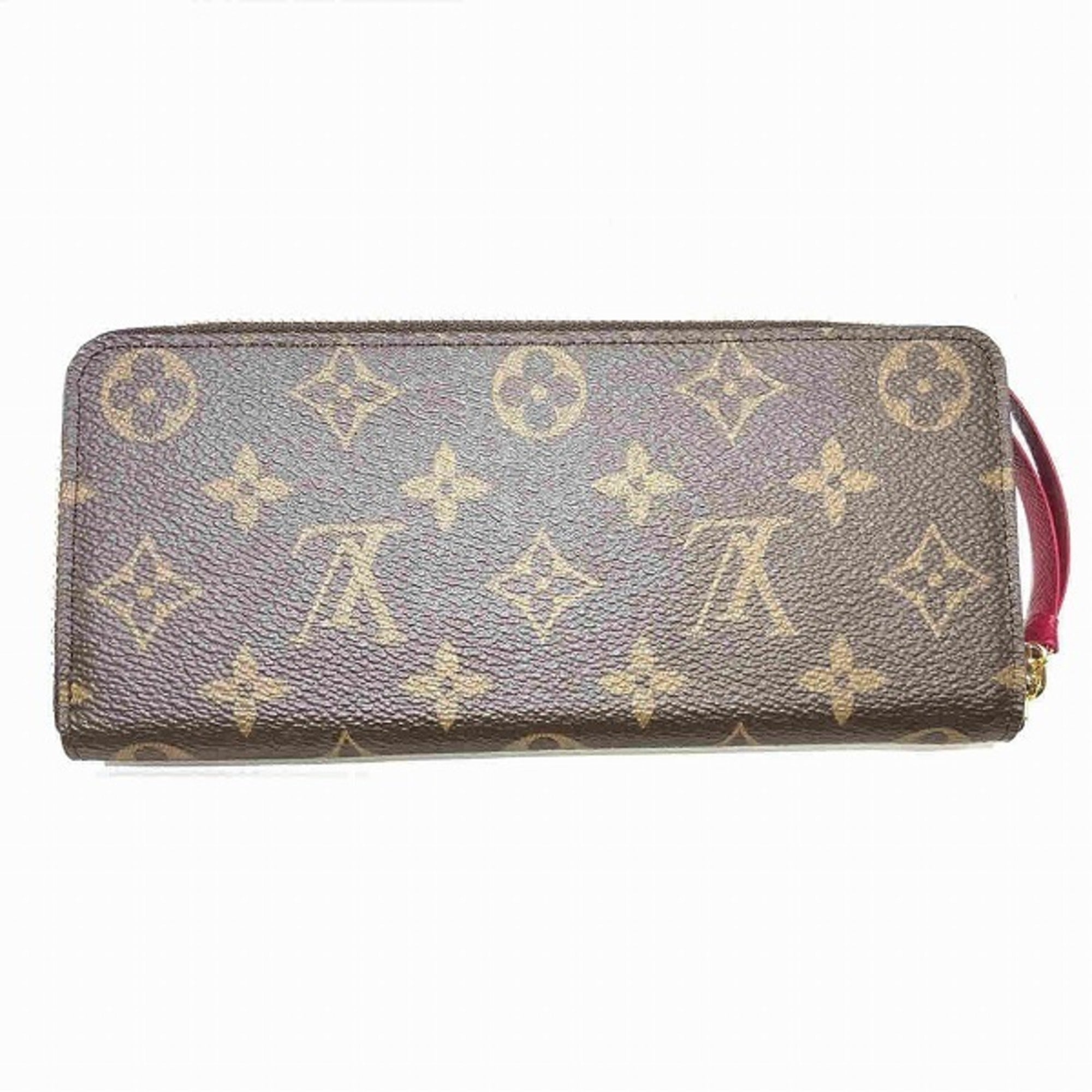 Louis Vuitton Monogram Brown Pink Monogram Long Wallet (Bi-Fold) (Pre-Owned)