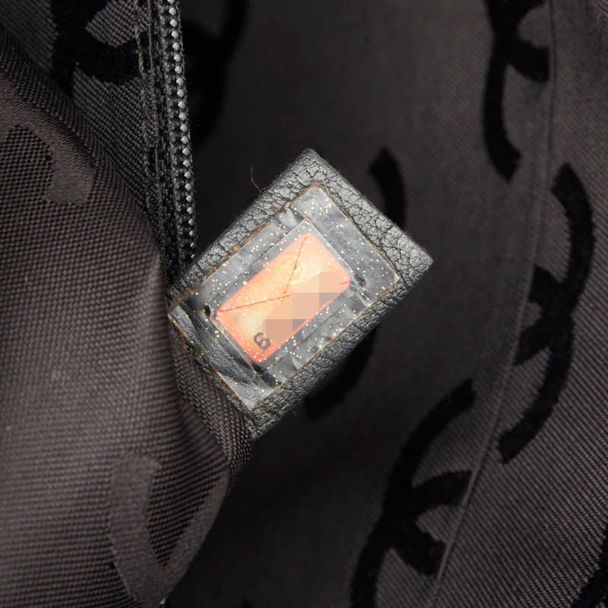 Chanel Black Leather Handbag Pouch (Pre-Owned)