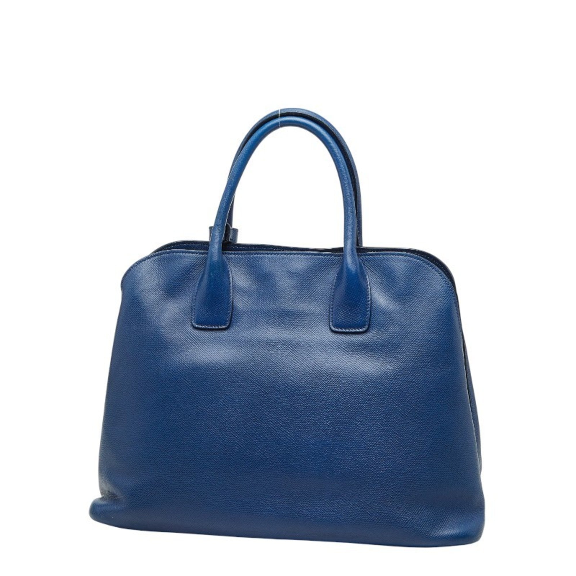 Prada Blue Leather Handbag (Pre-Owned)