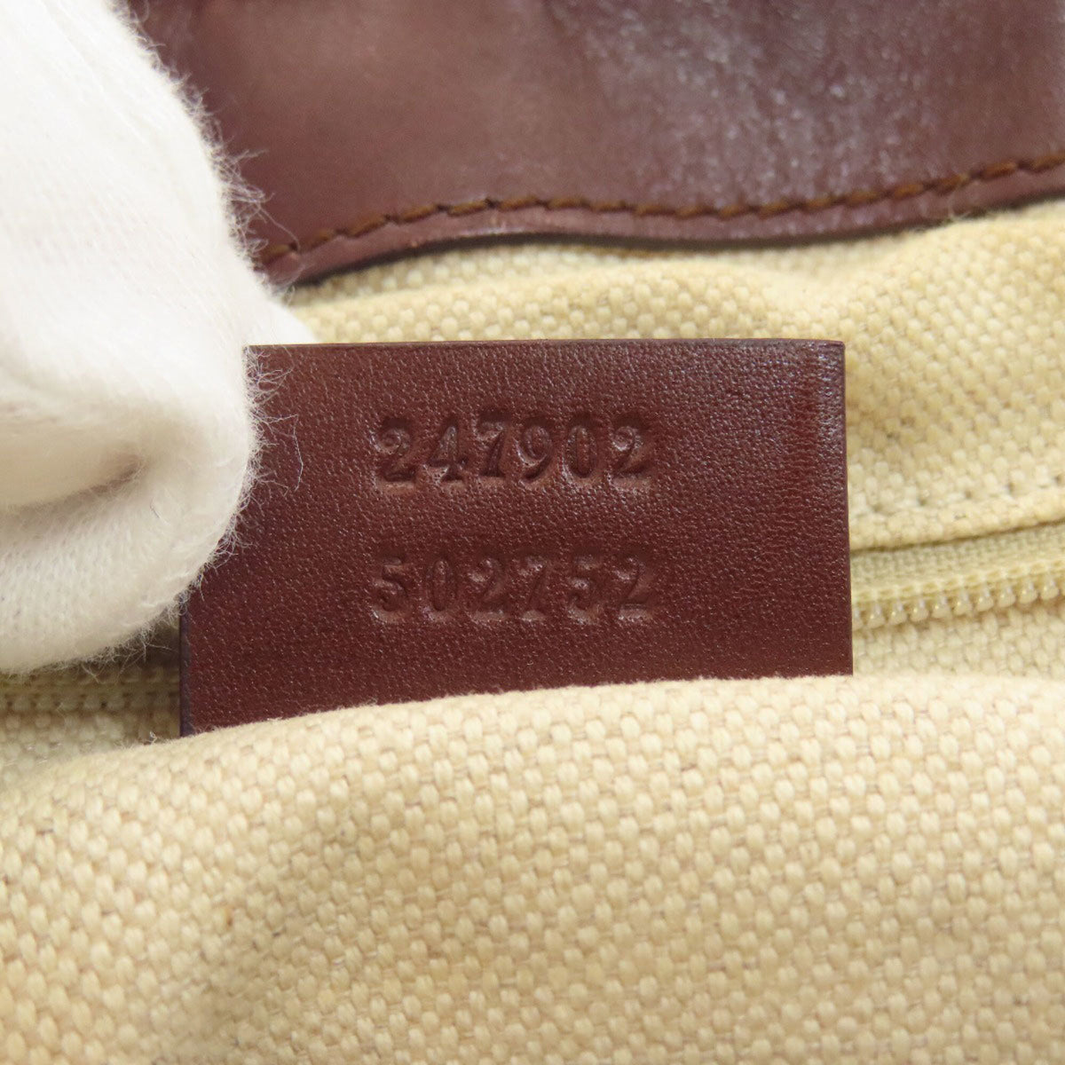 Gucci Brown Canvas Tote Bag (Pre-Owned)